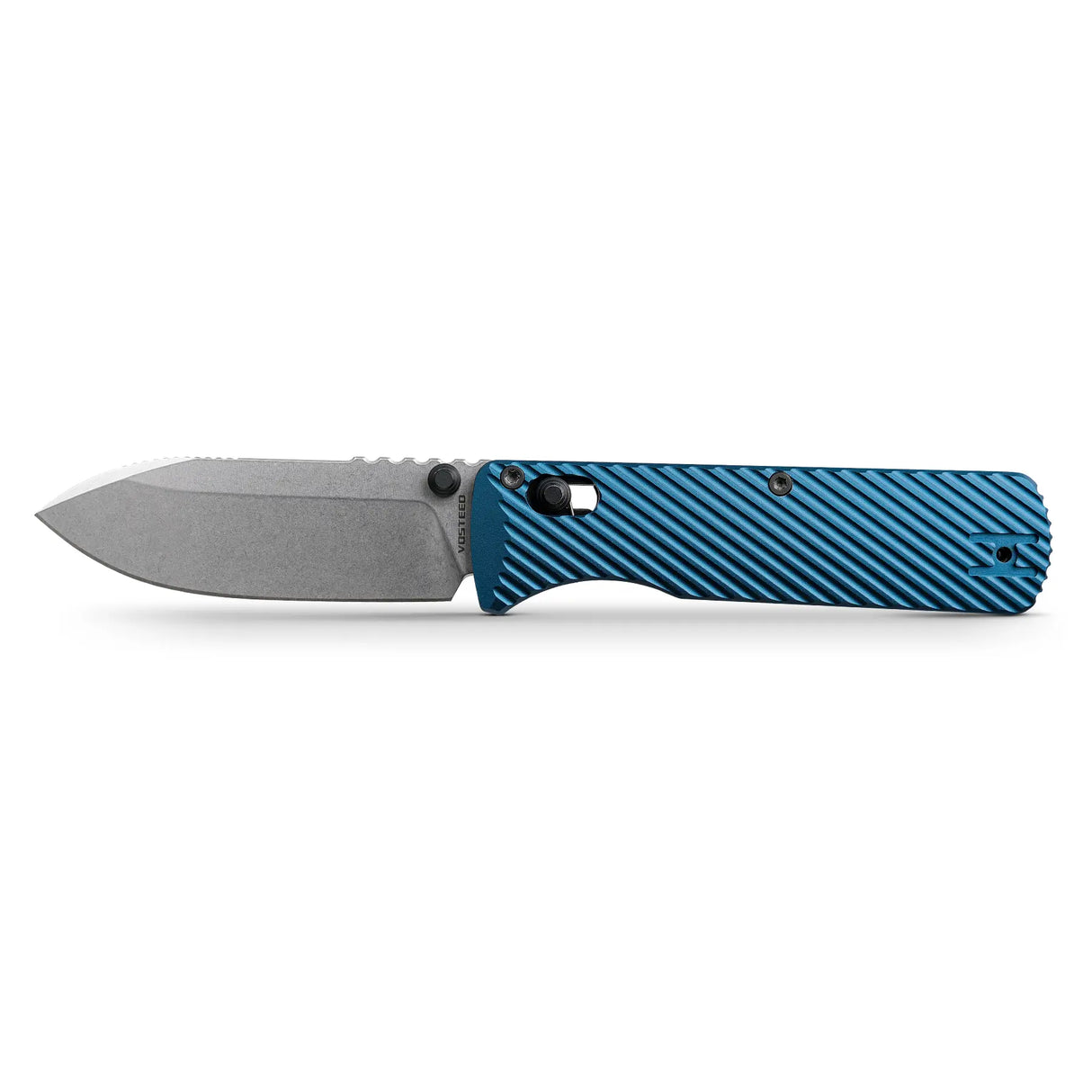 Vombat | Blue Aluminium + M390 Drop Point - A4103