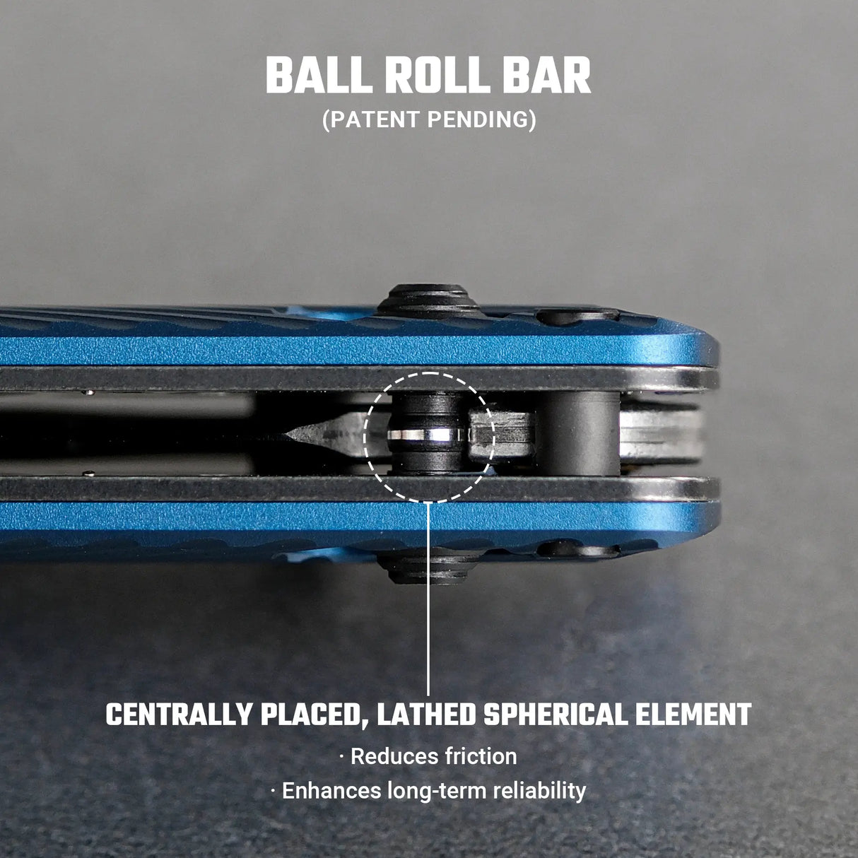 Vombat | Blue Aluminium + M390 Clip Point- A4108