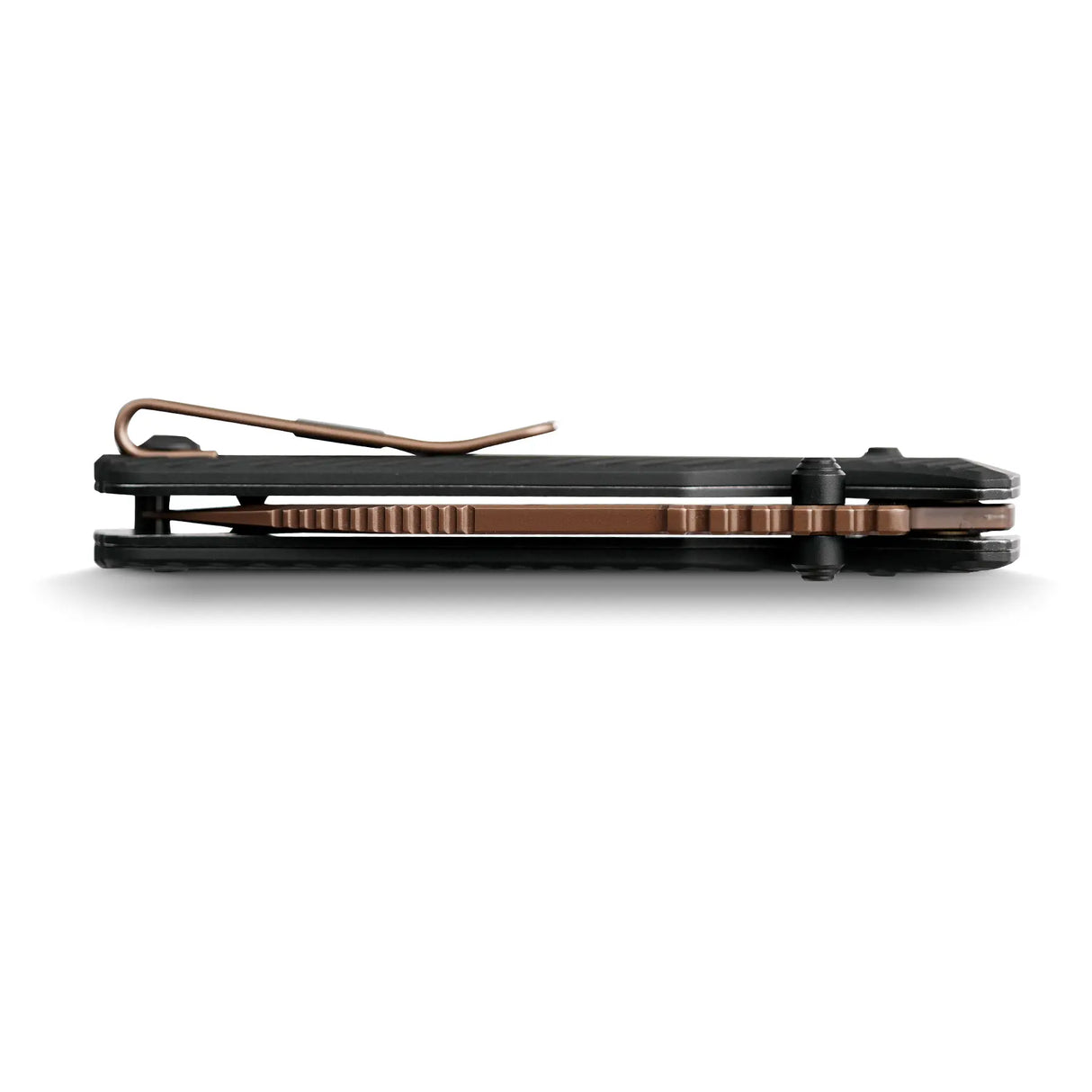 Vombat | Black Aluminium + Copper Dune M390 Drop Point - A4107