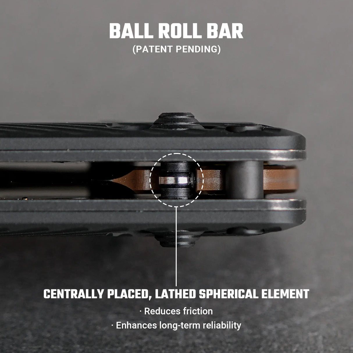 Vombat | Black Aluminium + Copper Dune M390 Drop Point - A4107