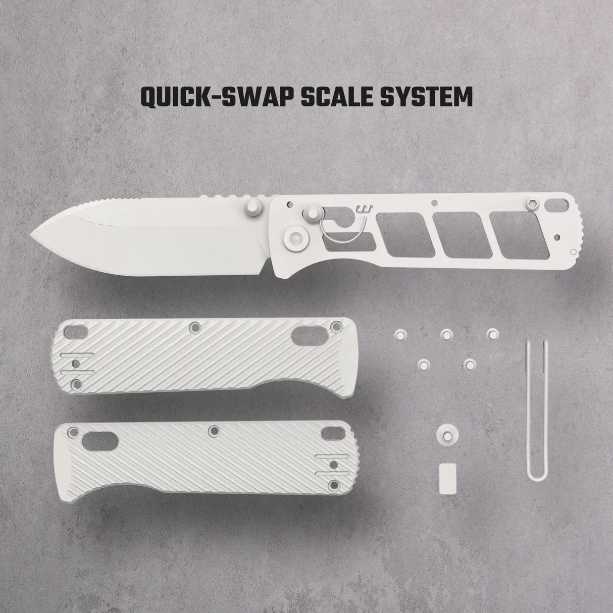 Vombat | Olive Green Aluminium + M390 Clip Point - A4102