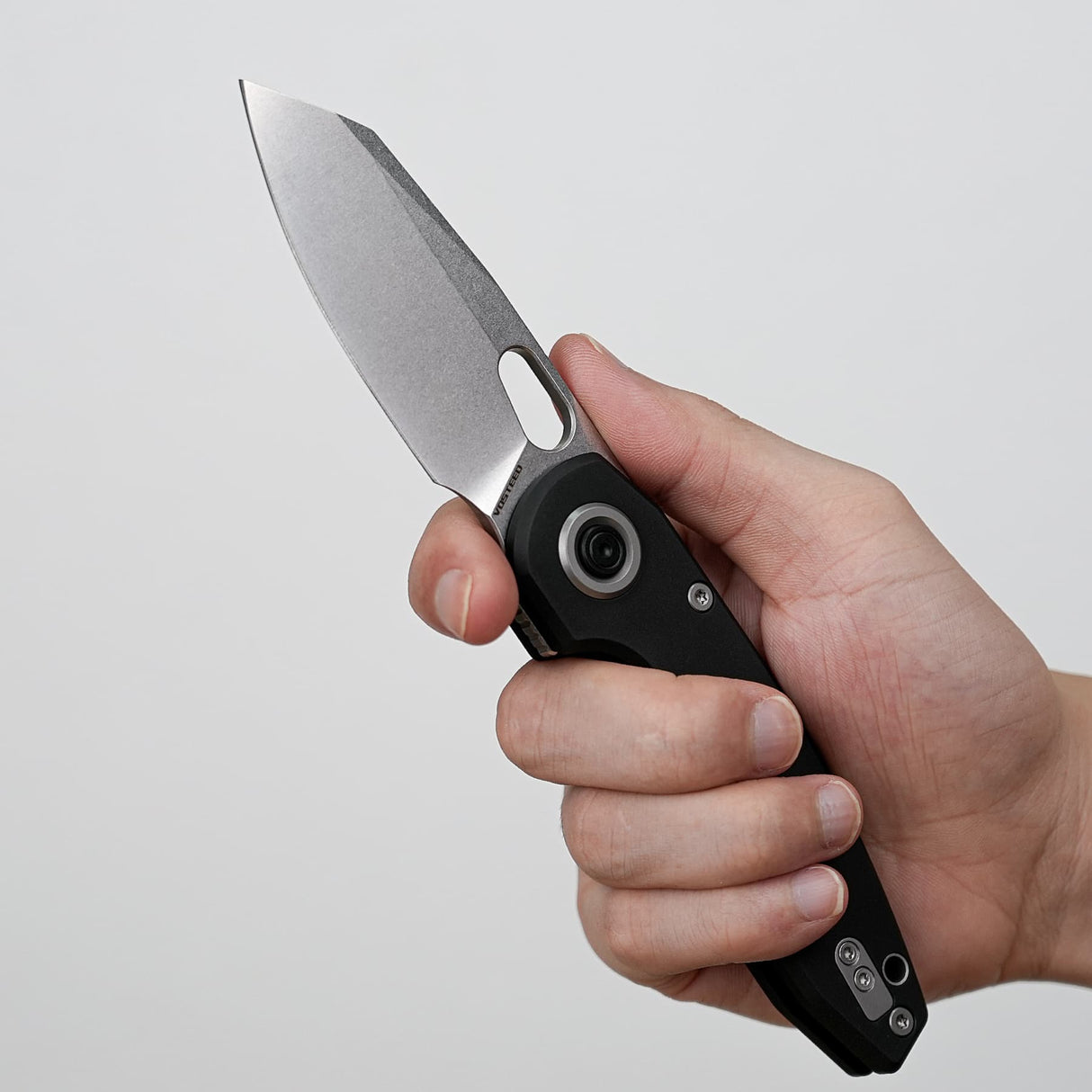 Ankylo | Black Aluminium + Stonewash 154CM