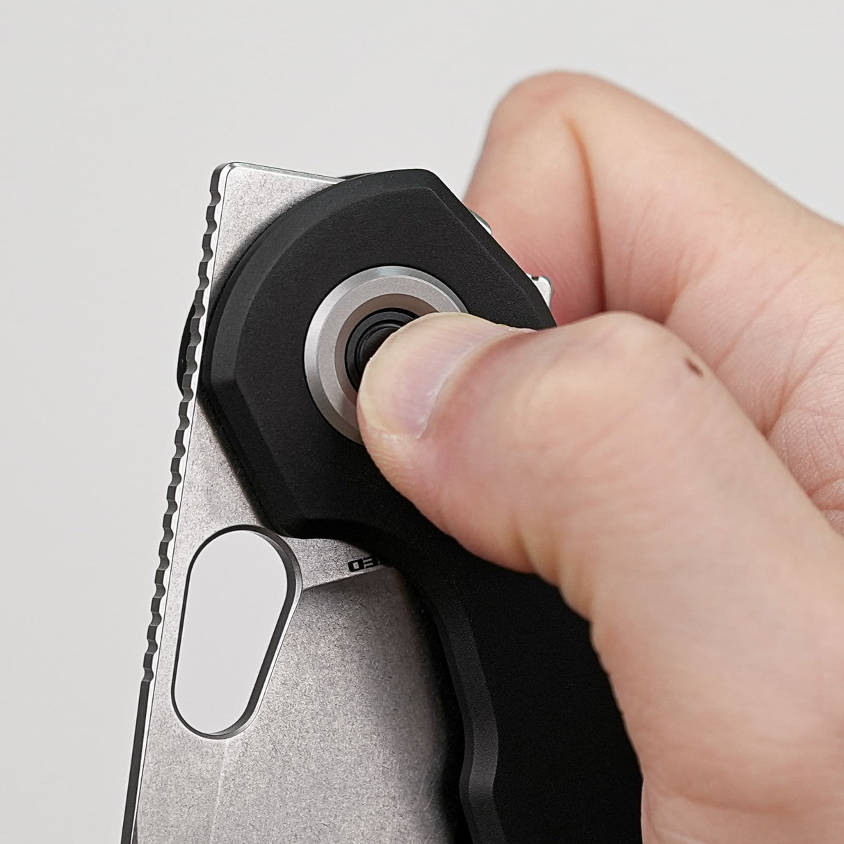 Ankylo | Black Aluminium + Stonewash 154CM