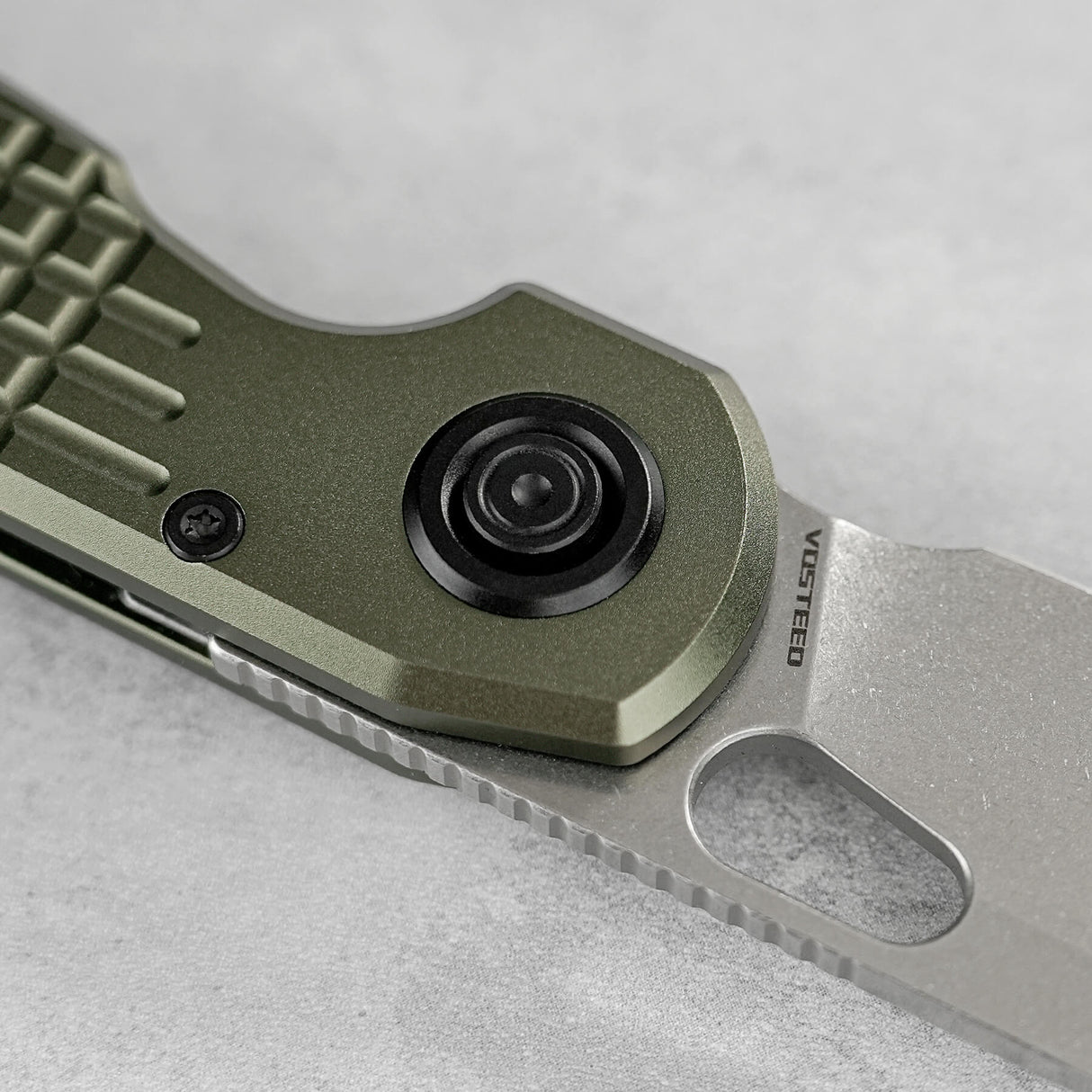 Ankylo | Olive Drab Aluminium + Stonewash Elmax