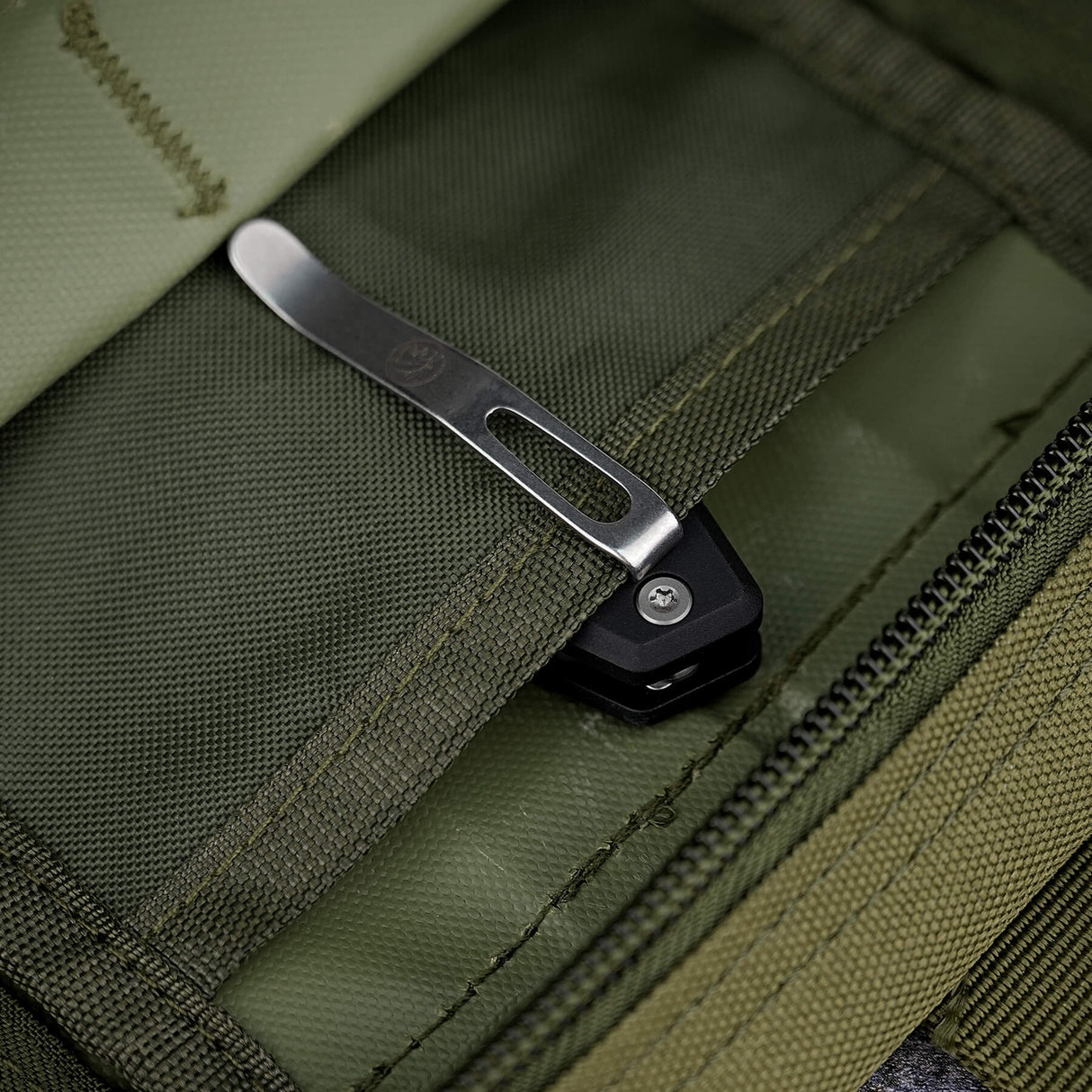 Ankylo | Olive Drab Aluminium + Stonewash Elmax