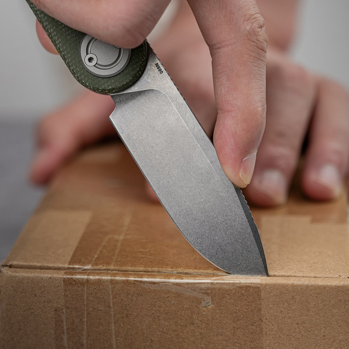 Corgi V 295 | Green Frag Micarta + N690 - A3710