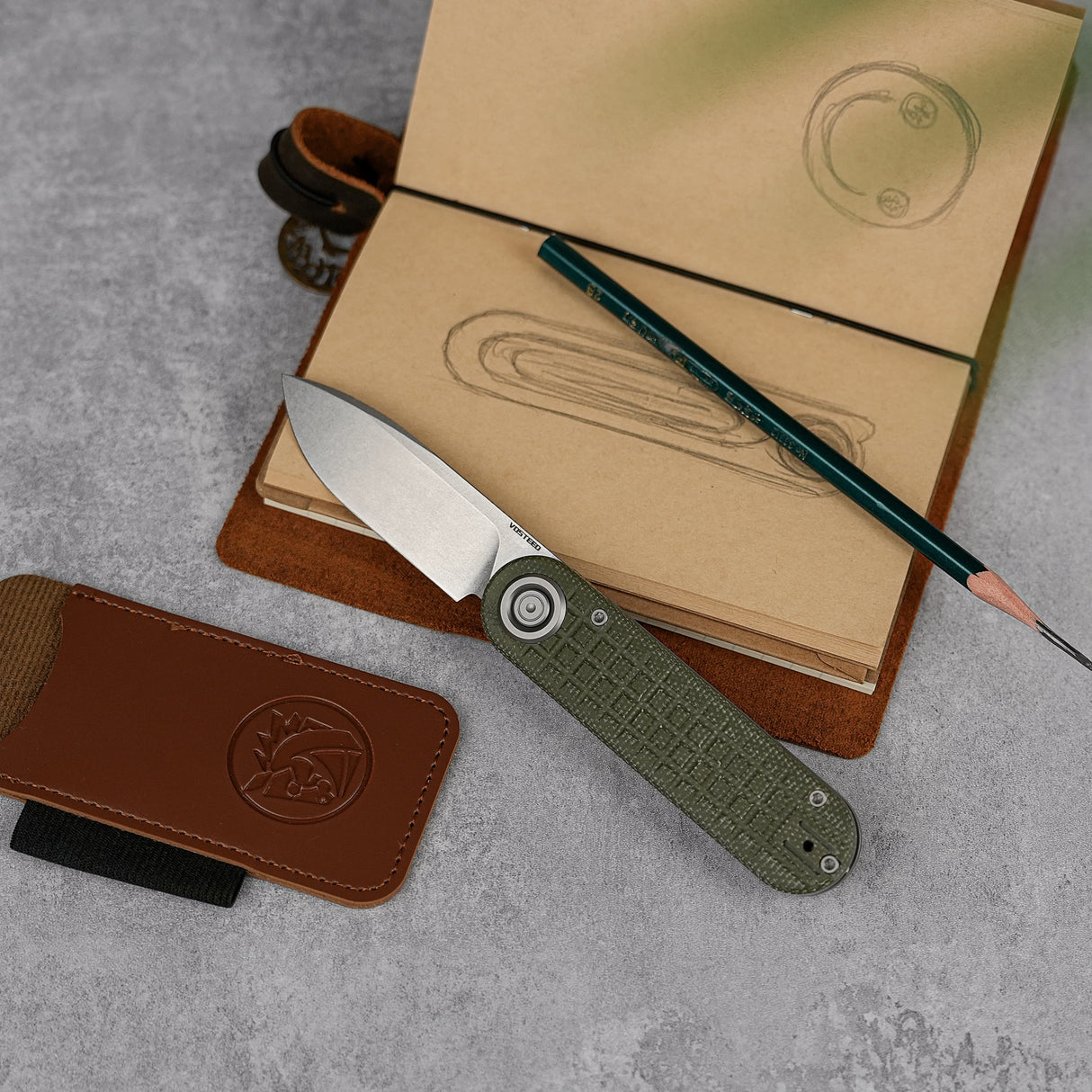 Corgi V 295 | Green Frag Micarta + N690 - A3710