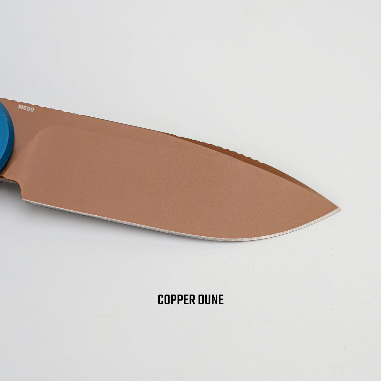 Corgi-V 295 | Blue Ocean Micarta/Aluminium | Copper Dune N690 - A3730