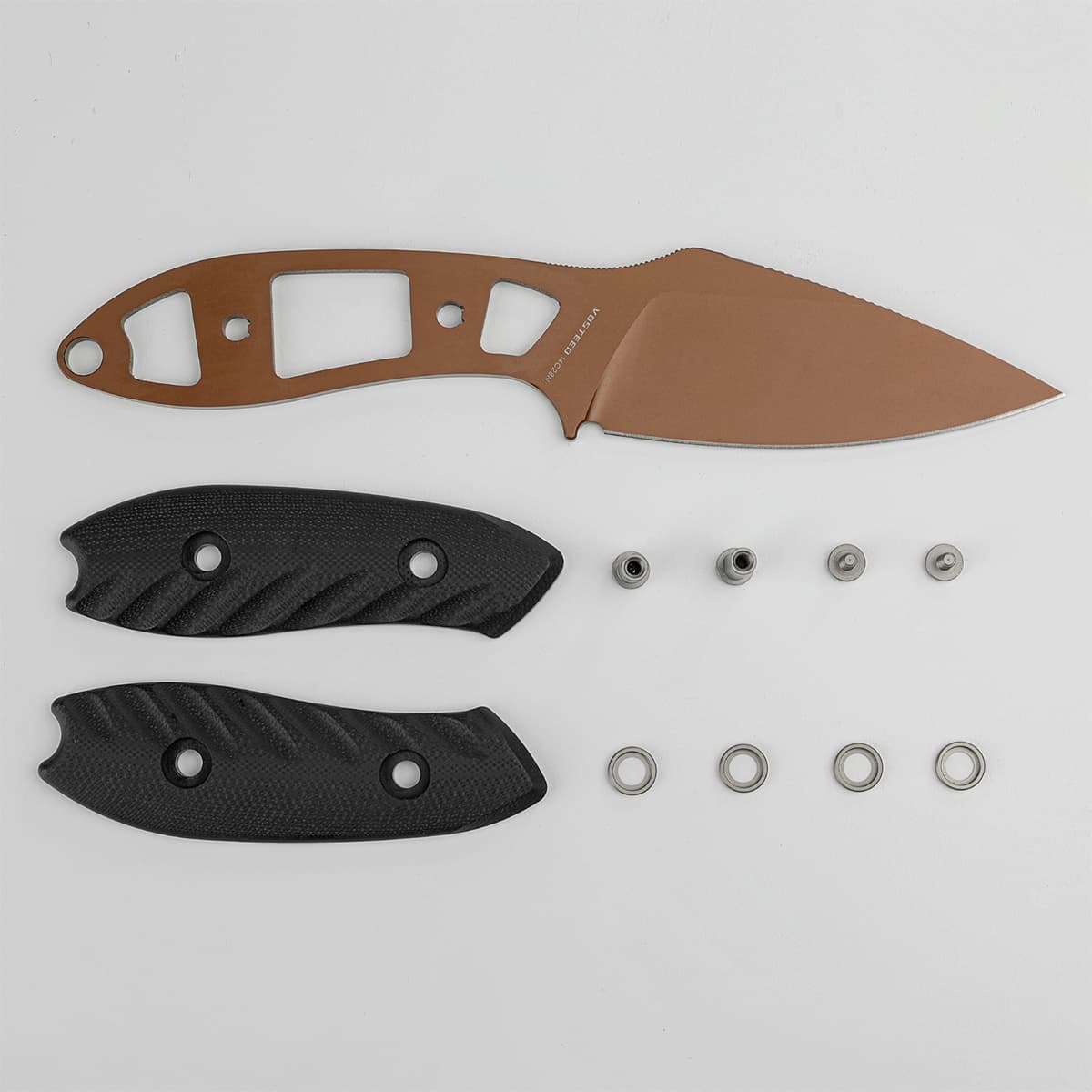 Inferno | Black G10 + Copper Dune 14C28N - D0801