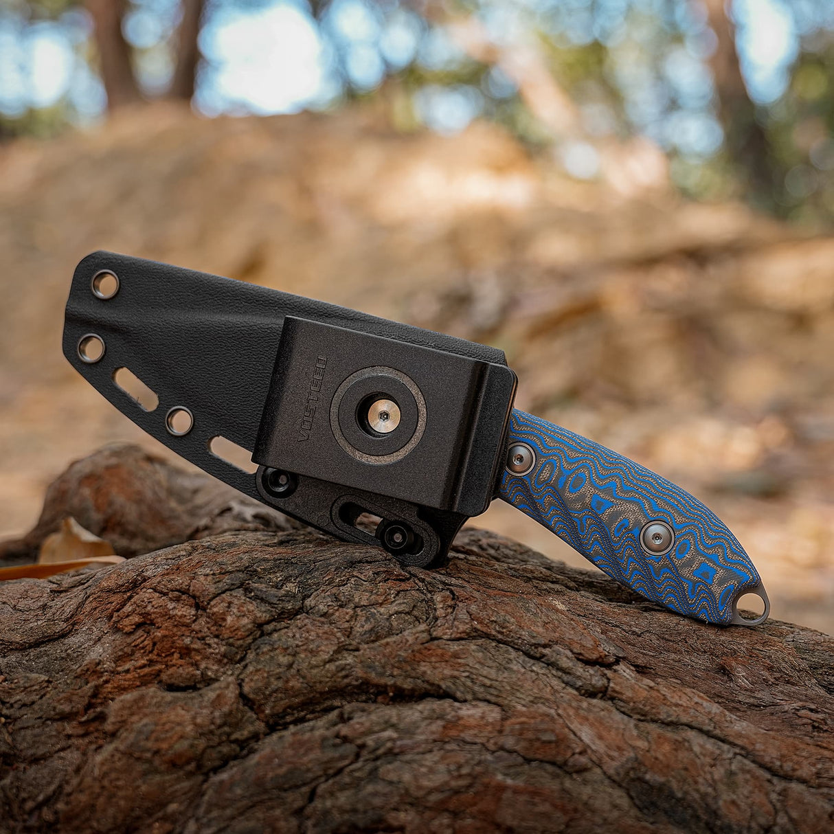 Inferno | Blue Ocean Micarta + Stonewash 14C28N - D0802