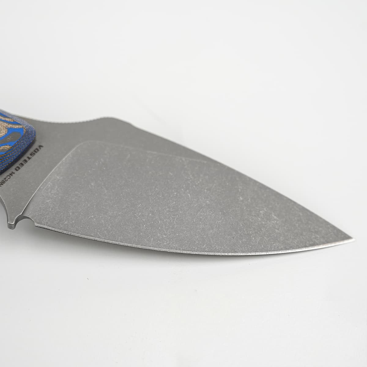 Inferno | Blue Ocean Micarta + Stonewash 14C28N - D0802