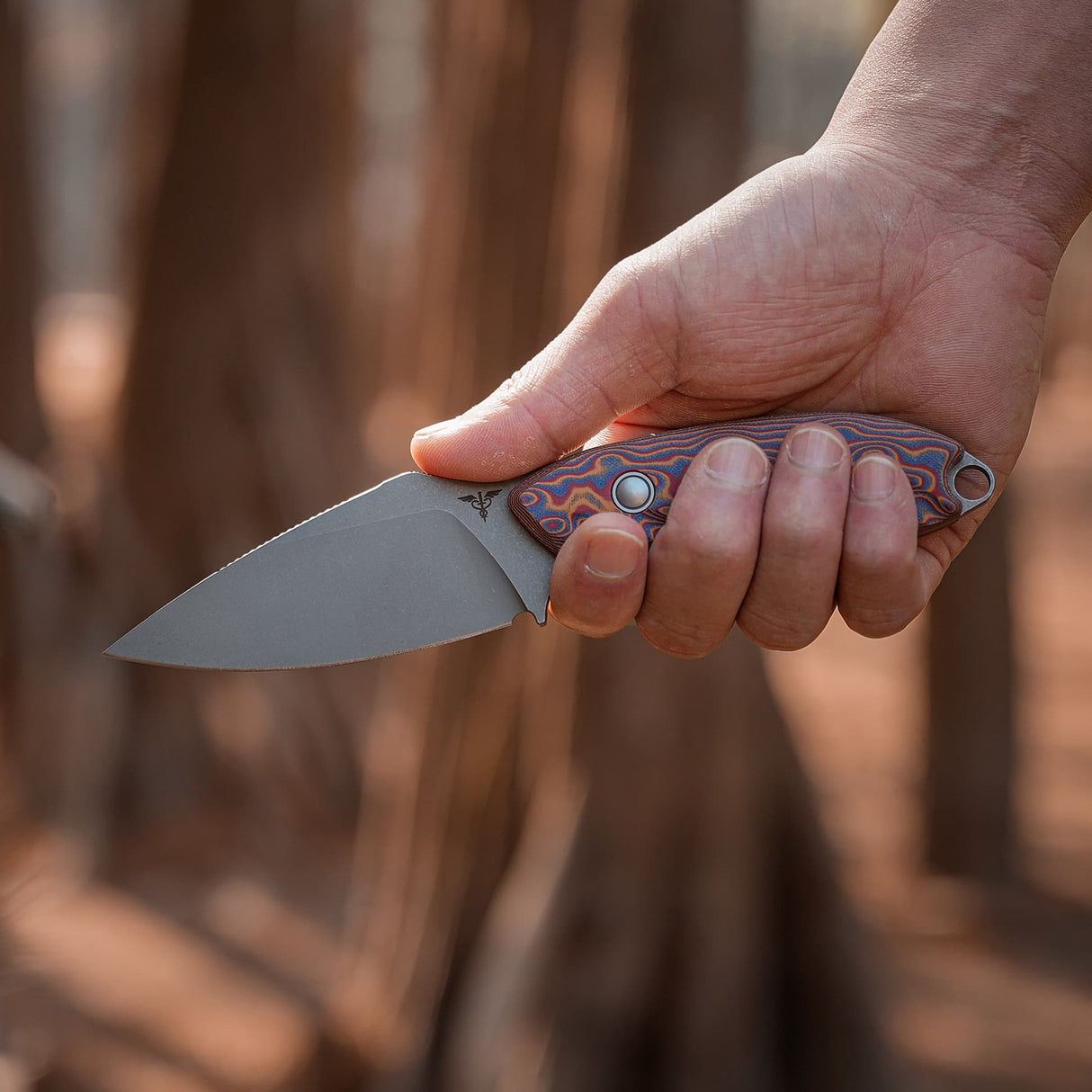 Inferno | Copper Raindrop Micarta + Stonewash 14C28N - D0803