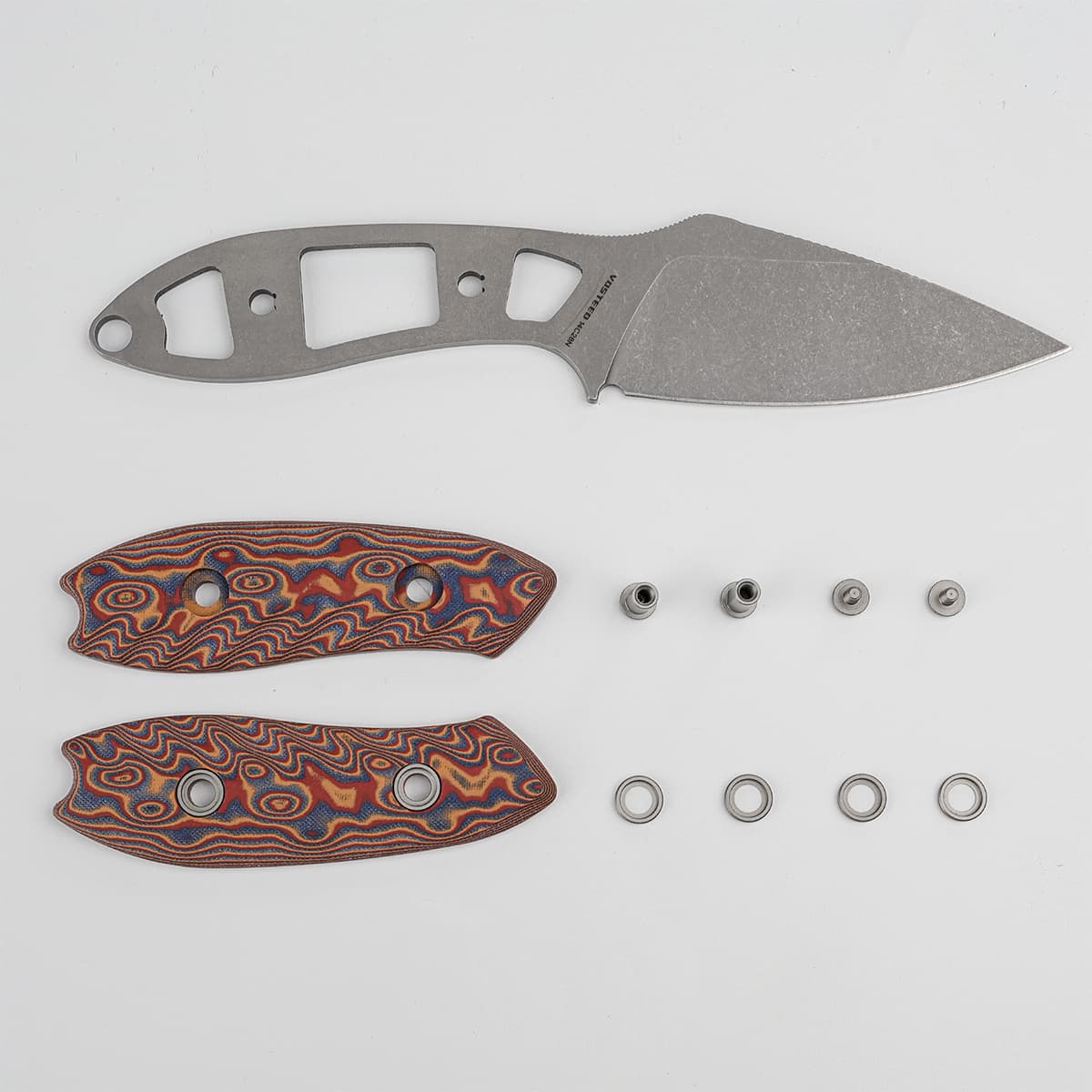 Inferno | Copper Raindrop Micarta + Stonewash 14C28N - D0803