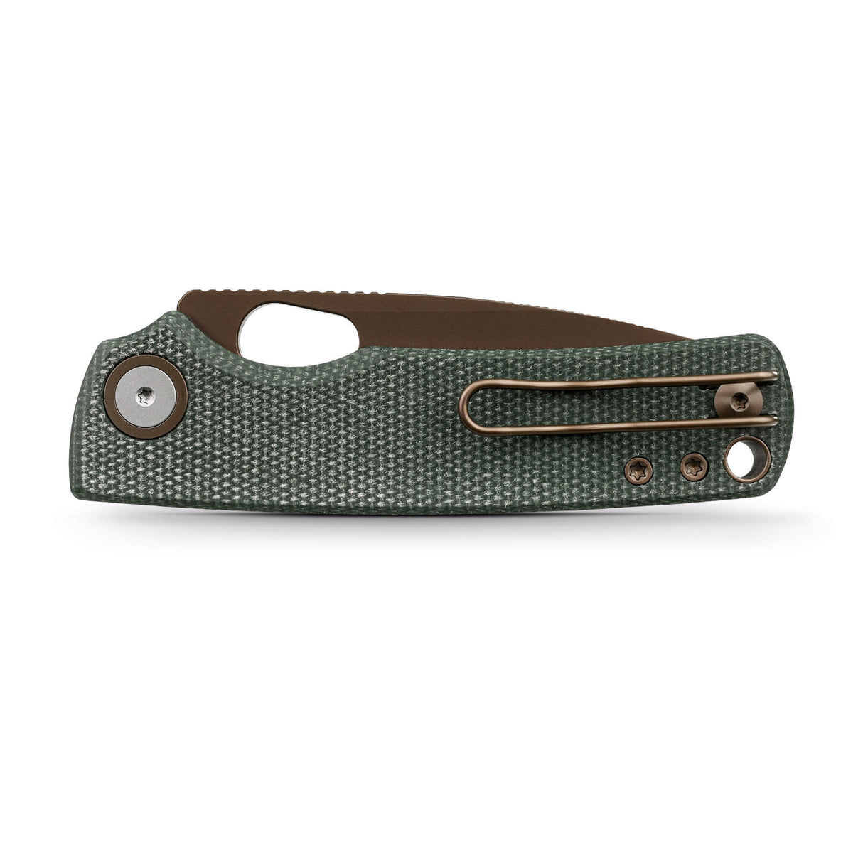 Porcupine | Green Micarta + Copper Dune 14C28N - A2609