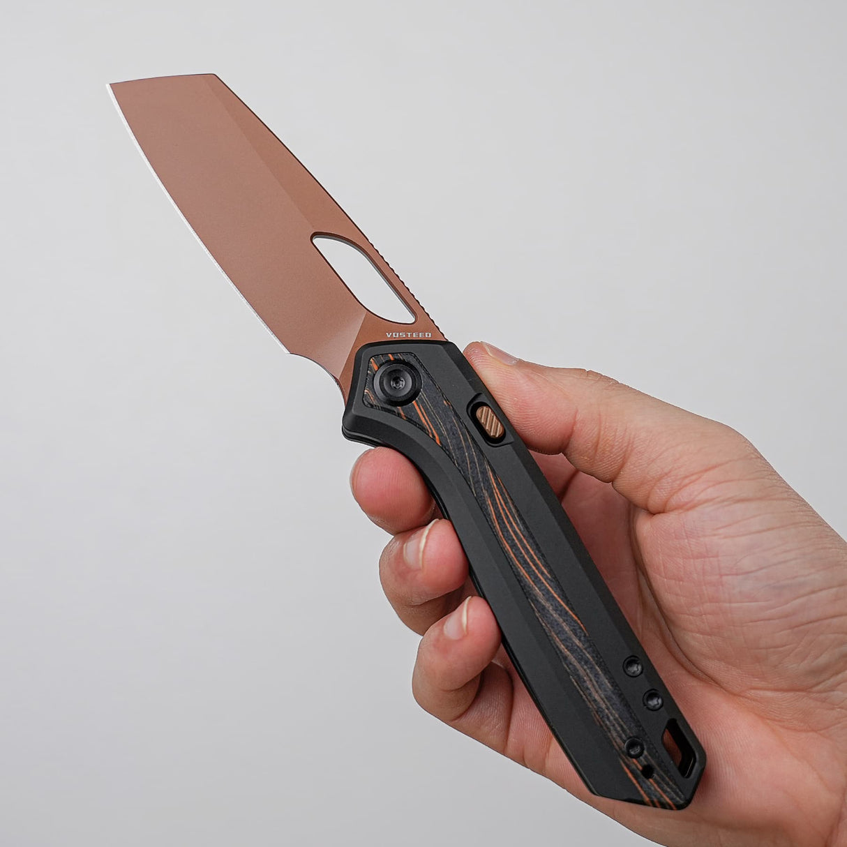Kroc 329 | Black Aluminium Topo G10 + Copper Dune S35VN - A1810