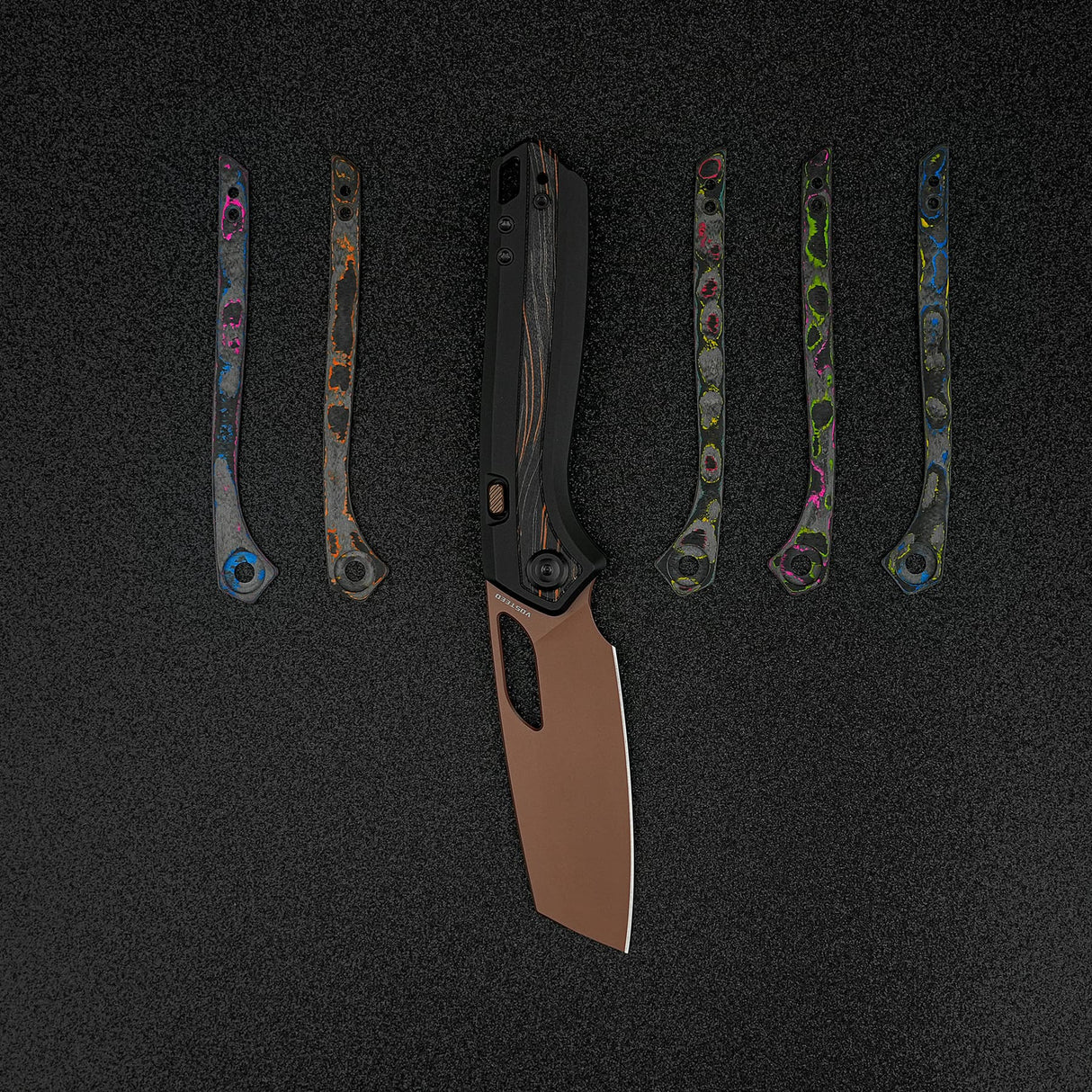 Kroc 329 | Black Aluminium Topo G10 + Copper Dune S35VN - A1810