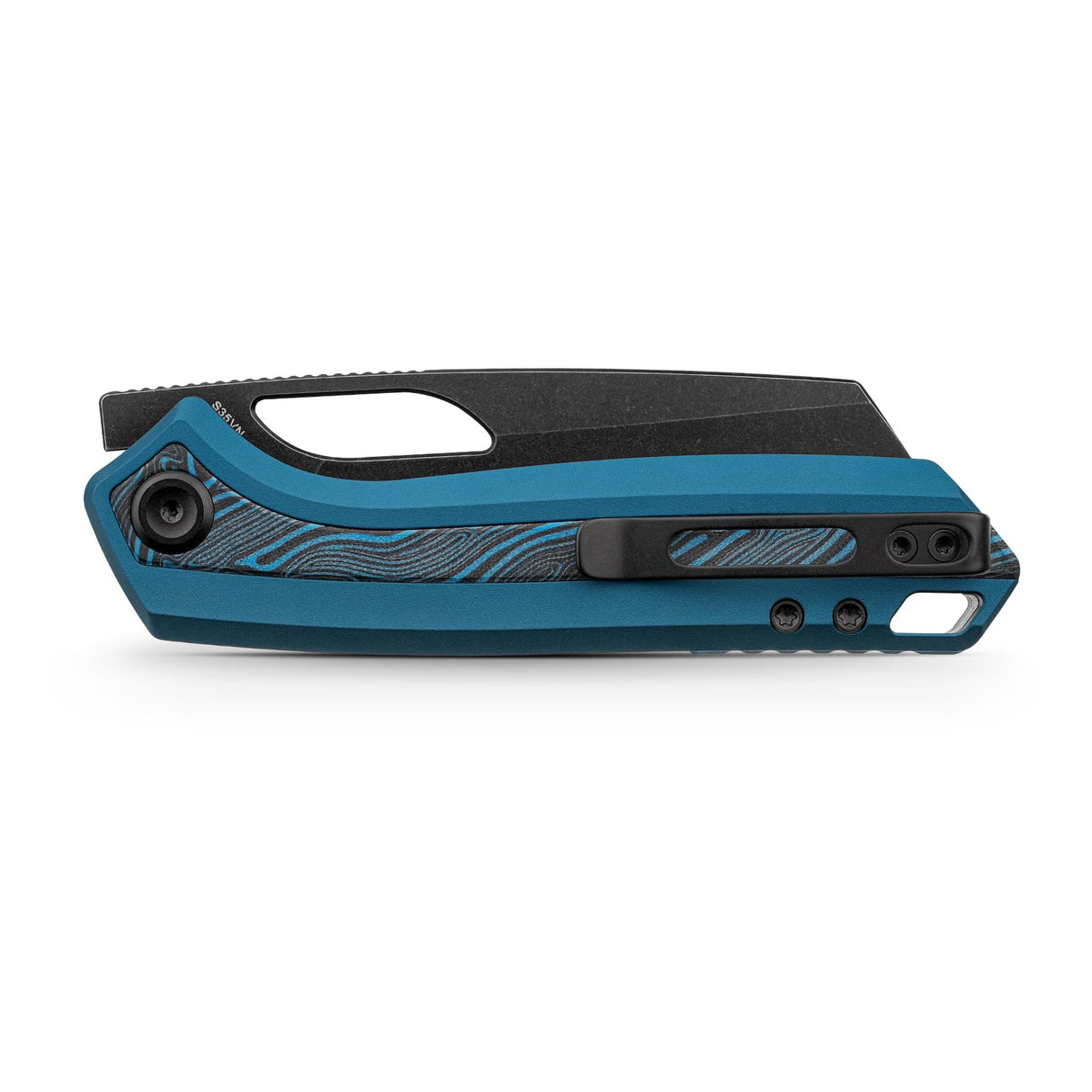 Kroc 329 | Blue Aluminium Topo G10 + Blackwash S35VN - A1811