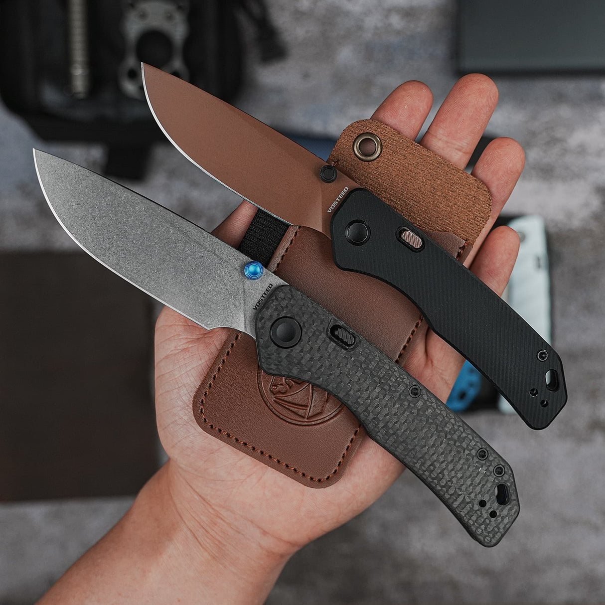 Marten 330 | Carbon Fiber + Stonewash 154CM - A1611