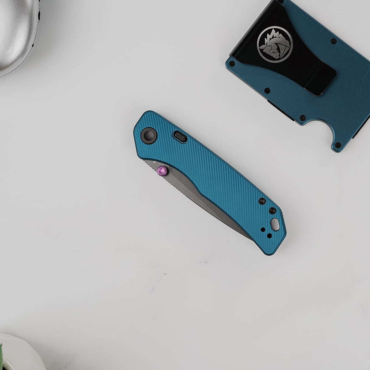 Marten 330 | Blue Aluminium + Destroyer Grey 154CM - A1612