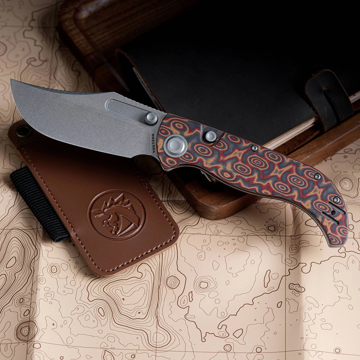 Naga | Copper Raindrop Micarta + S35VN - A3904