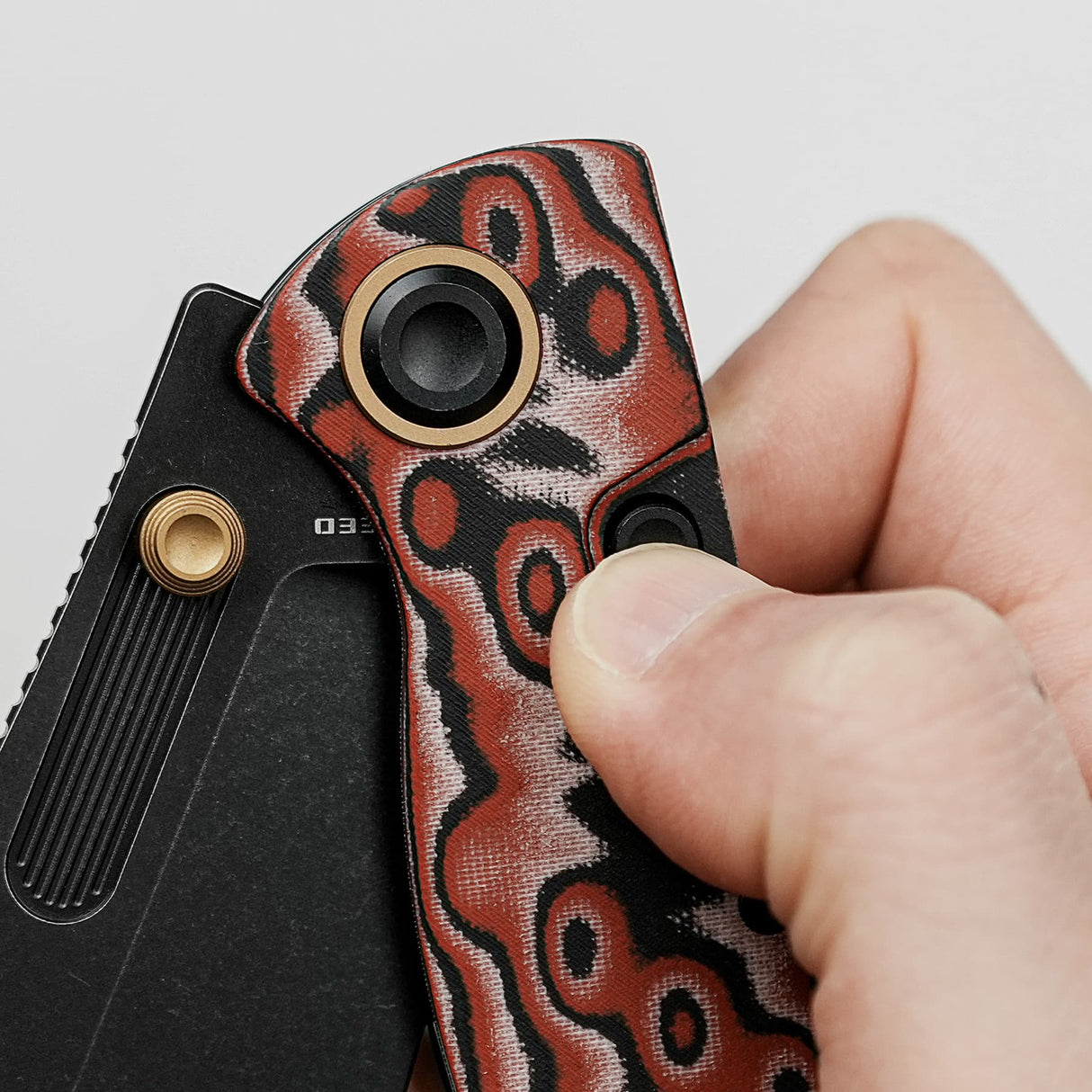 Naga | Ivory Drift Micarta + Blackwash S35VN - A3905