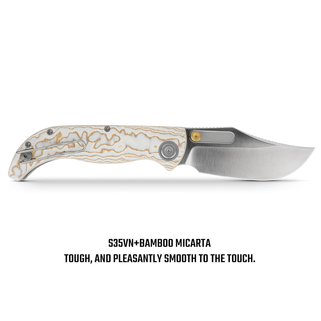 Naga | Scarlet Void Micarta + Satin S35VN - A3906