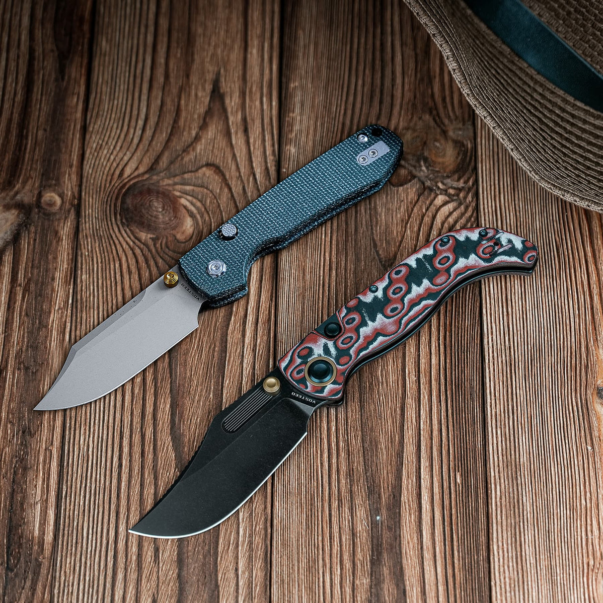Naga | Canyon Current Bamboo Micarta + Stonewash S35VN - A3908