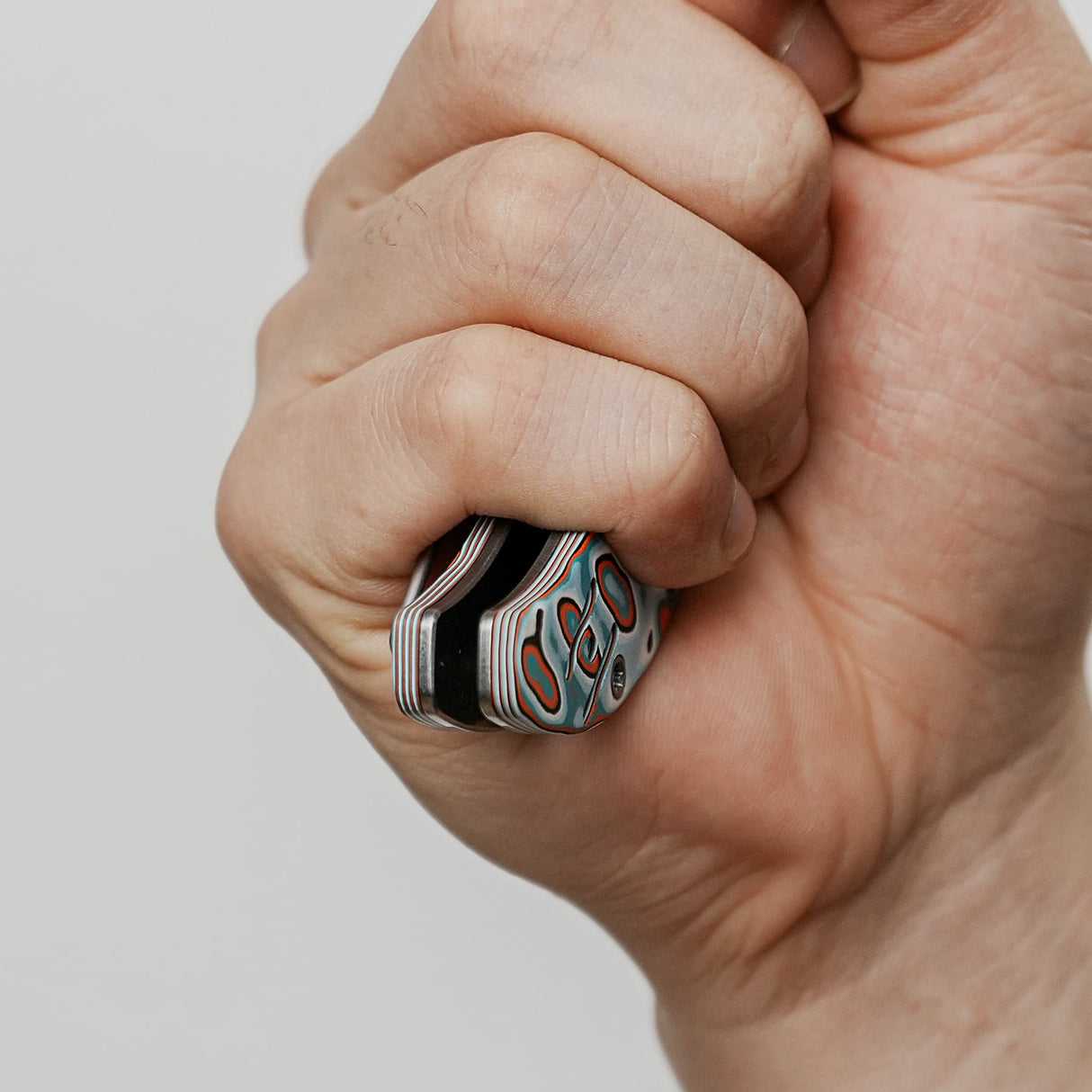 Naga | Canyon Current Bamboo Micarta + Stonewash S35VN - A3908