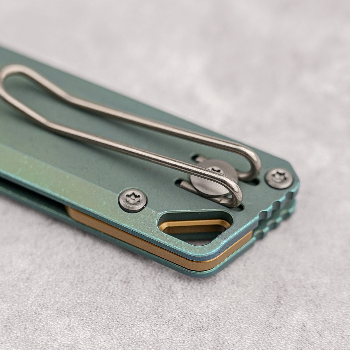 Parallel | Green Ti + Stonewash 154CM - A3519