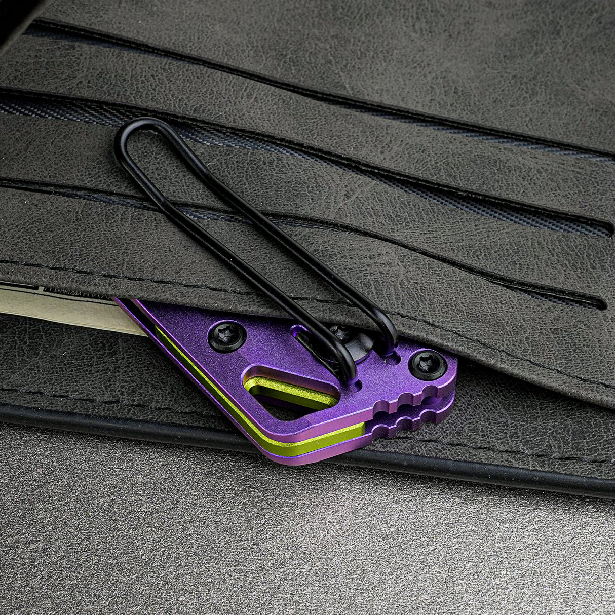 Parallel | Purple Ti + Blackwash 154CM Tanto