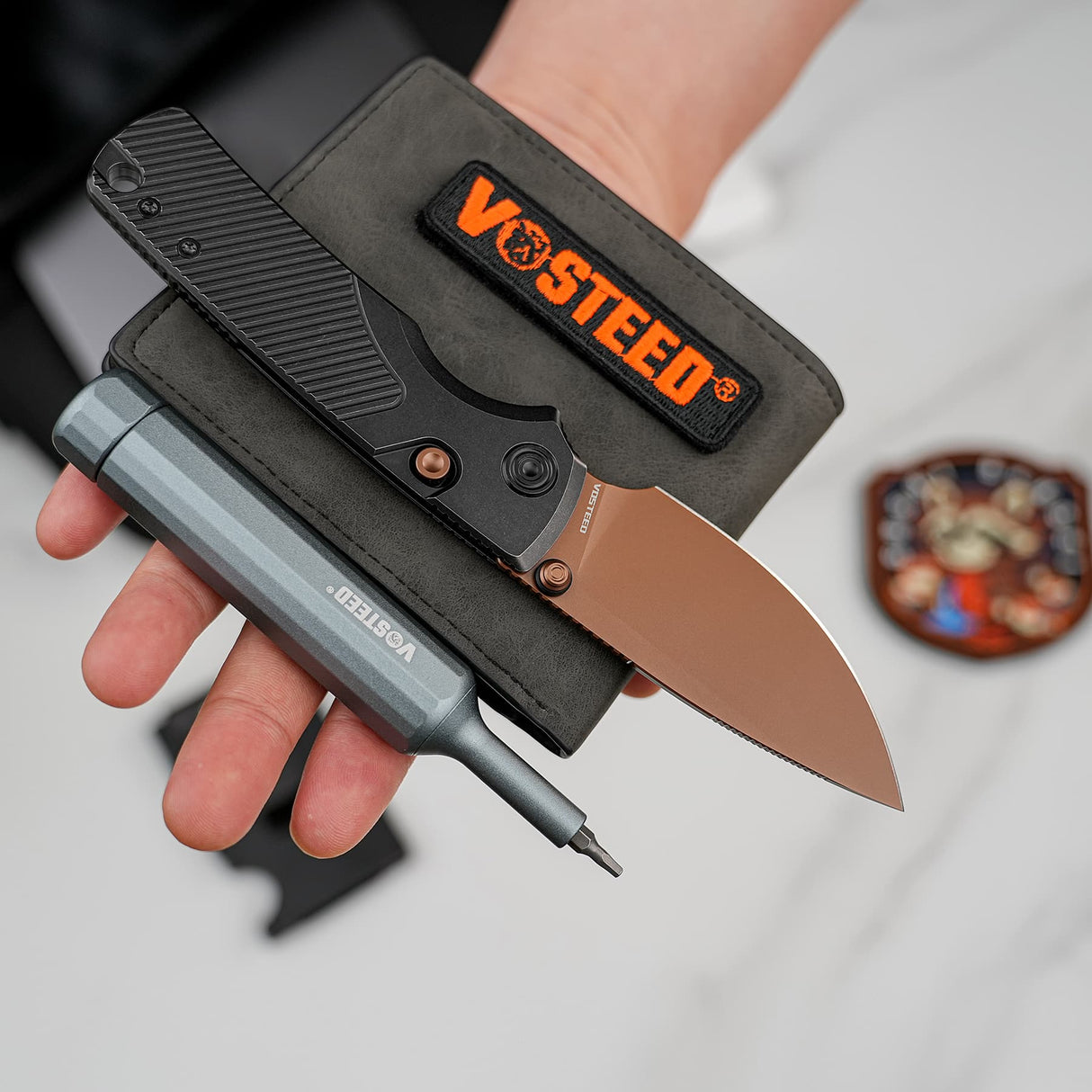 Porcupine TiSlim | Black Ti + Copper Dune 154CM - A4802