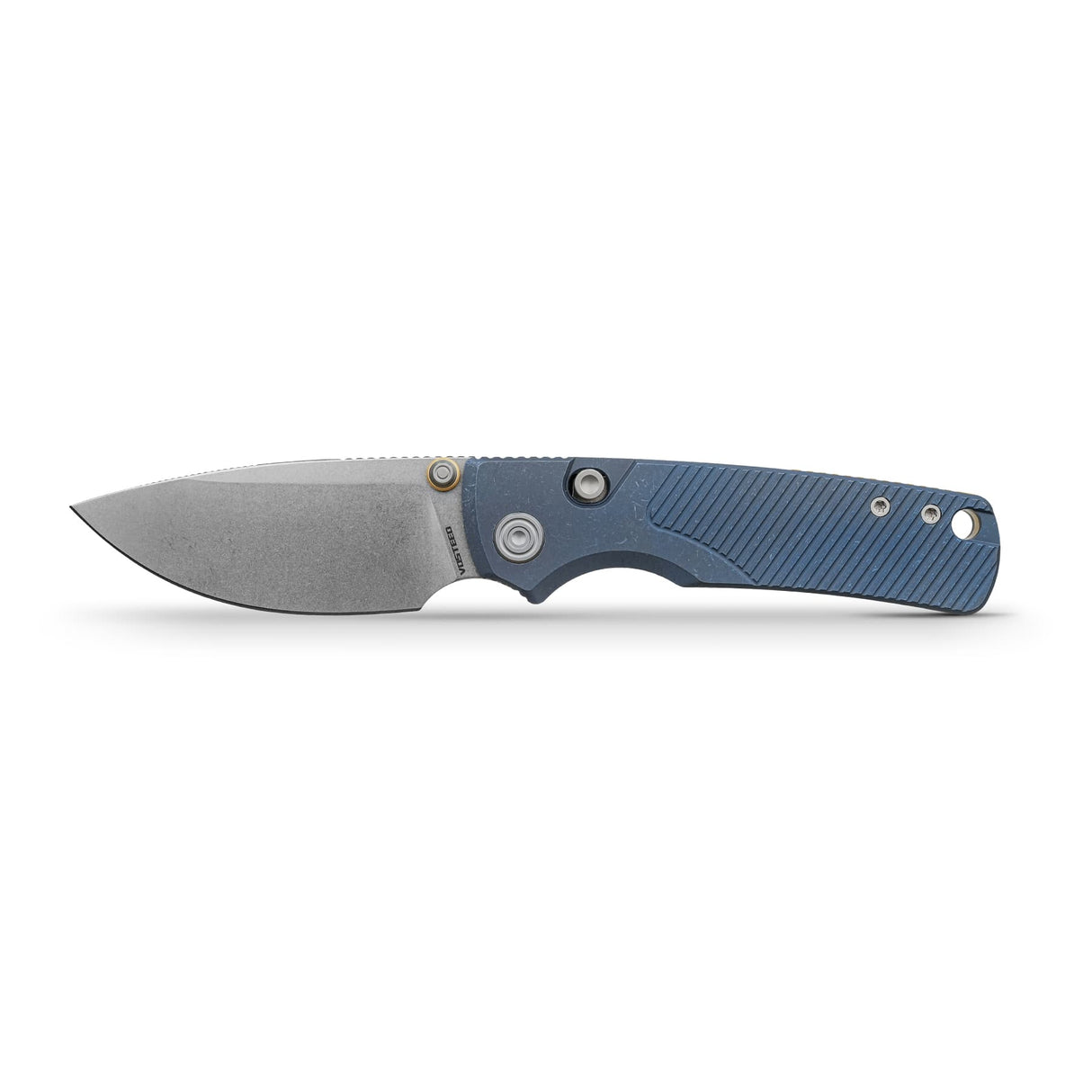 Porcupine TiSlim | Blue Ti + Stonewash 154CM - A4803