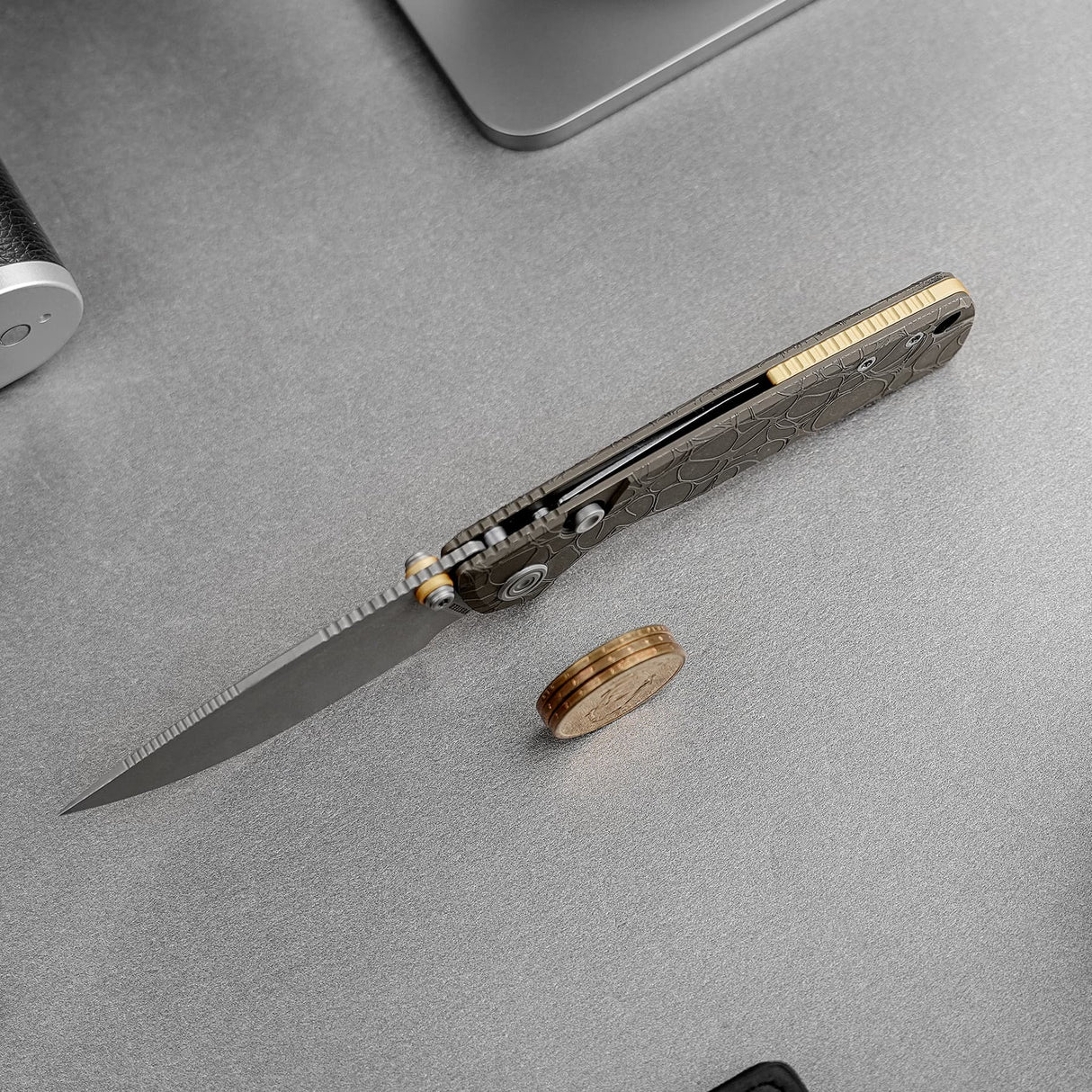Porcupine TiSlim | Acid Wash Copper Ti + Acid Stonewash S90V - A4811