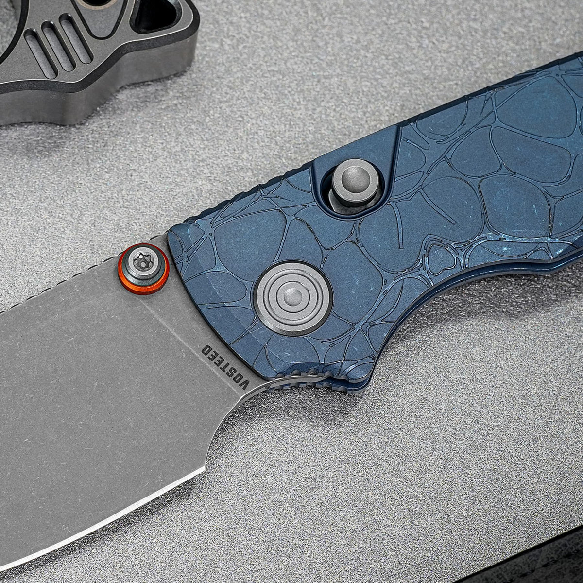 Porcupine TiSlim | Acid Wash Blue Ti + Acid Stonewash S90V - A4814