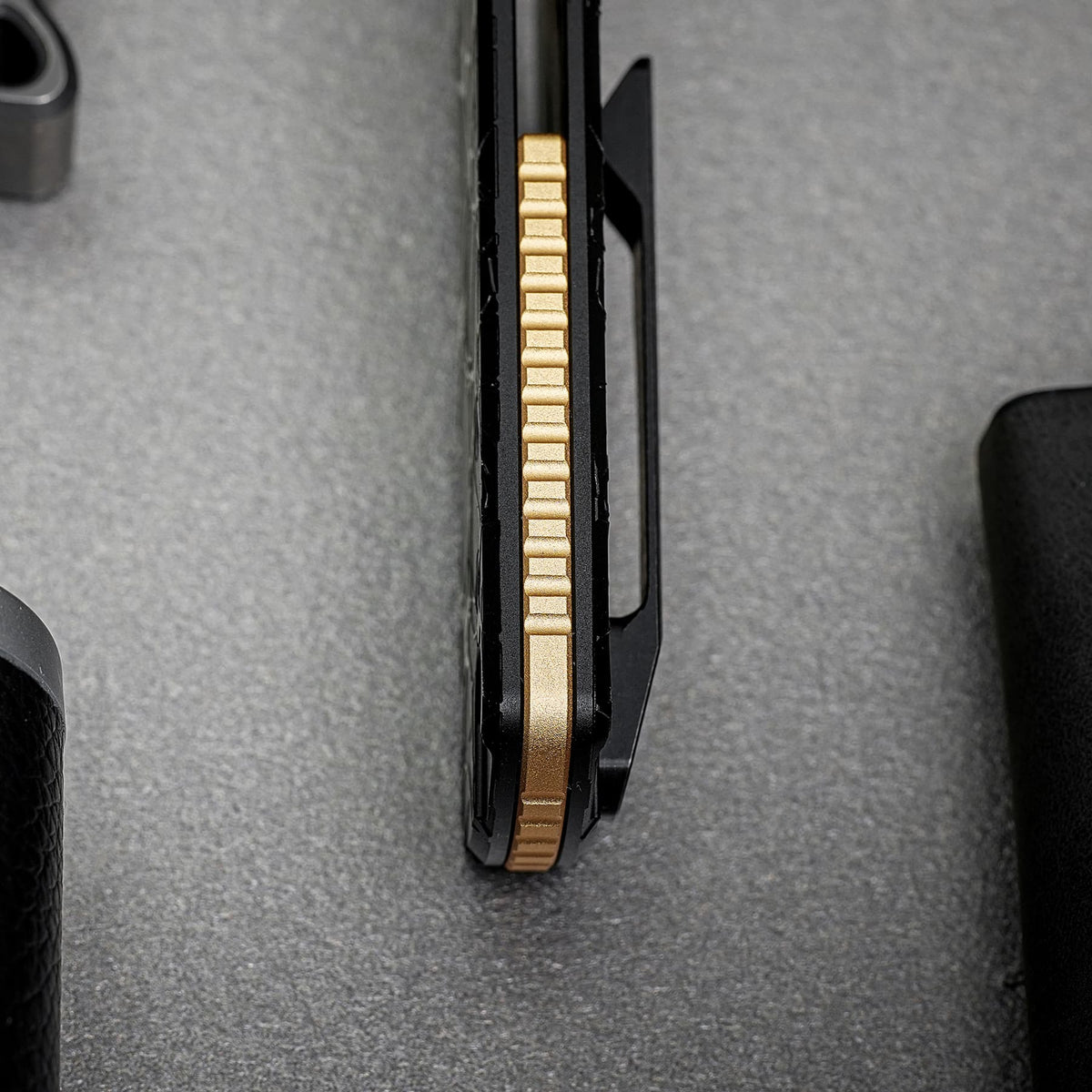 Porcupine TiSlim | Black & Gold Ti + Blackwash S90V - A4815