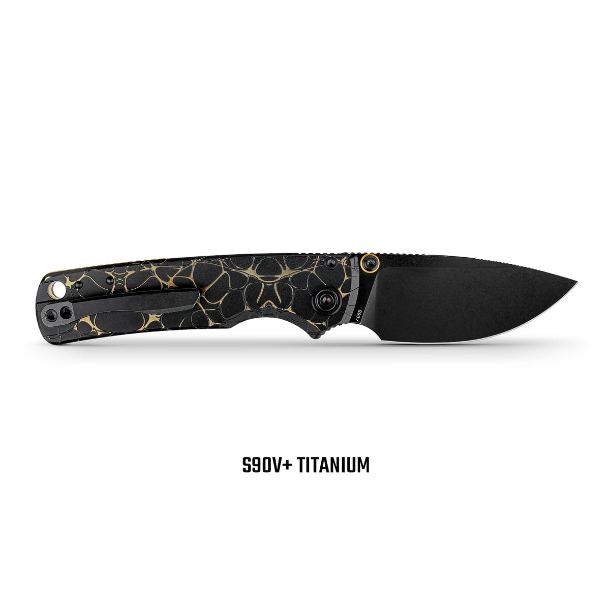 Porcupine TiSlim | Black & Gold Ti + Blackwash S90V - A4815