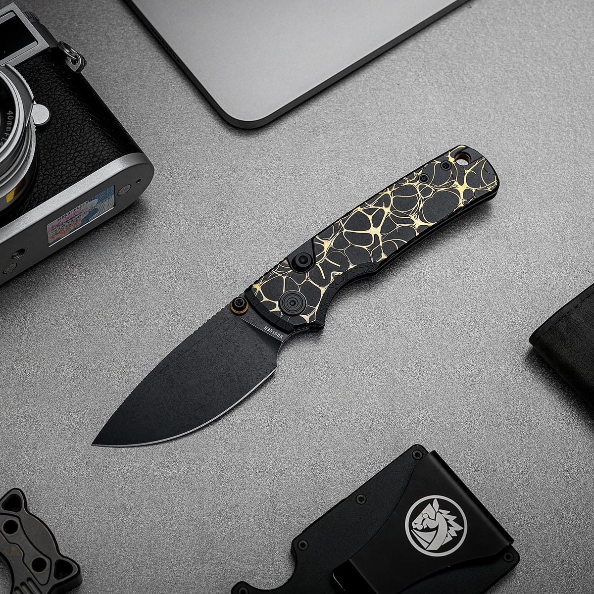 Porcupine TiSlim | Black & Gold Ti + Blackwash S90V - A4815
