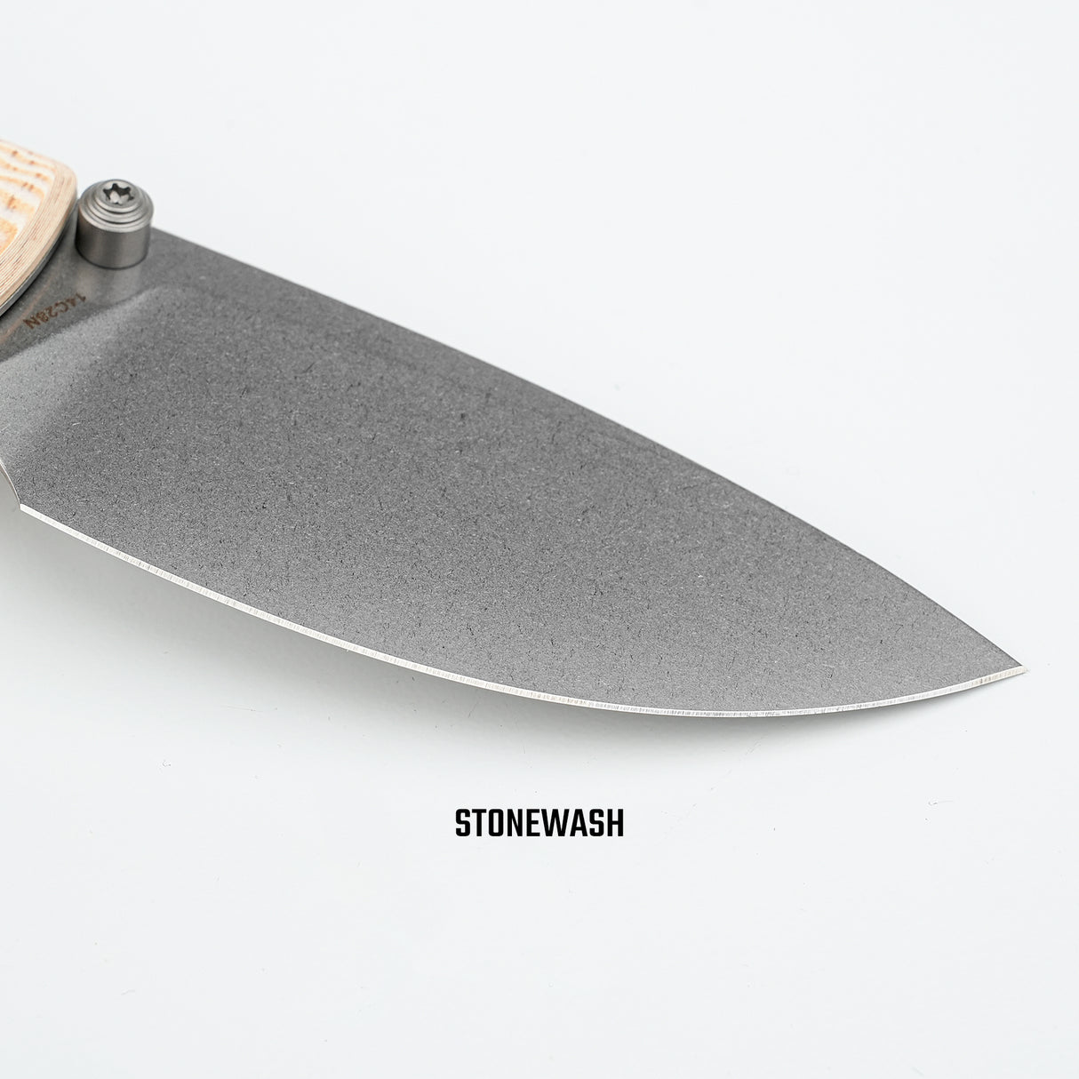 Porcupine | Ivory Drift Bamboo Micarta + Stonewash 14C28N - A2626