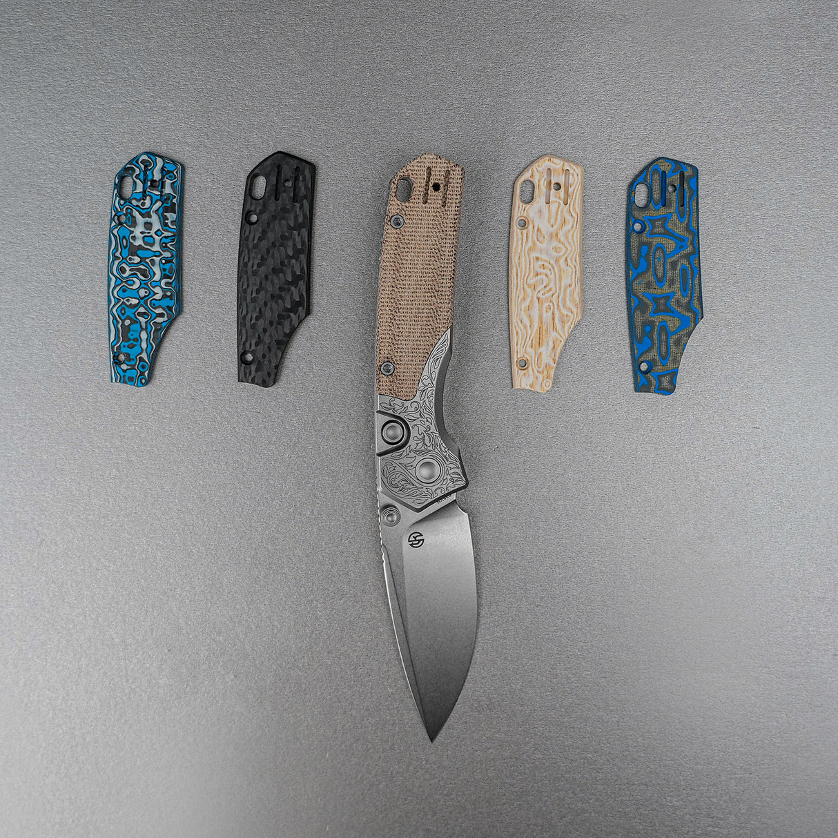 Psyop 299 | Natural Norplex UltreX Micarta™ Engraved Ti Bolster + Stonewash S35VN - A2232