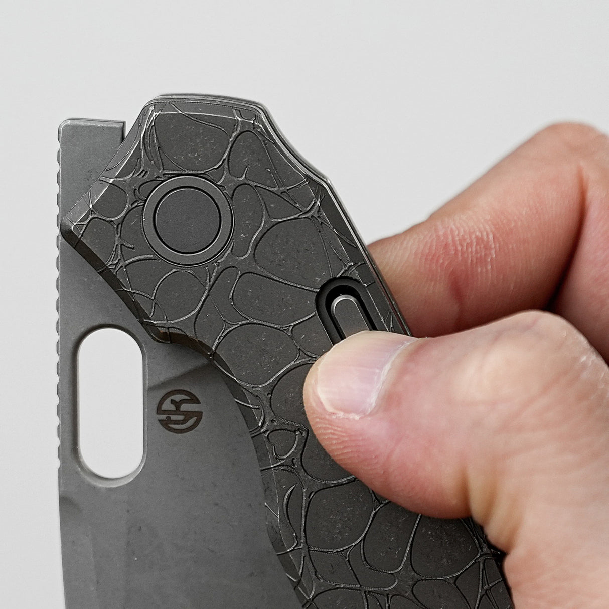 Psyop | Acid Etched Dim Gray Titanium + Elmax - A2222