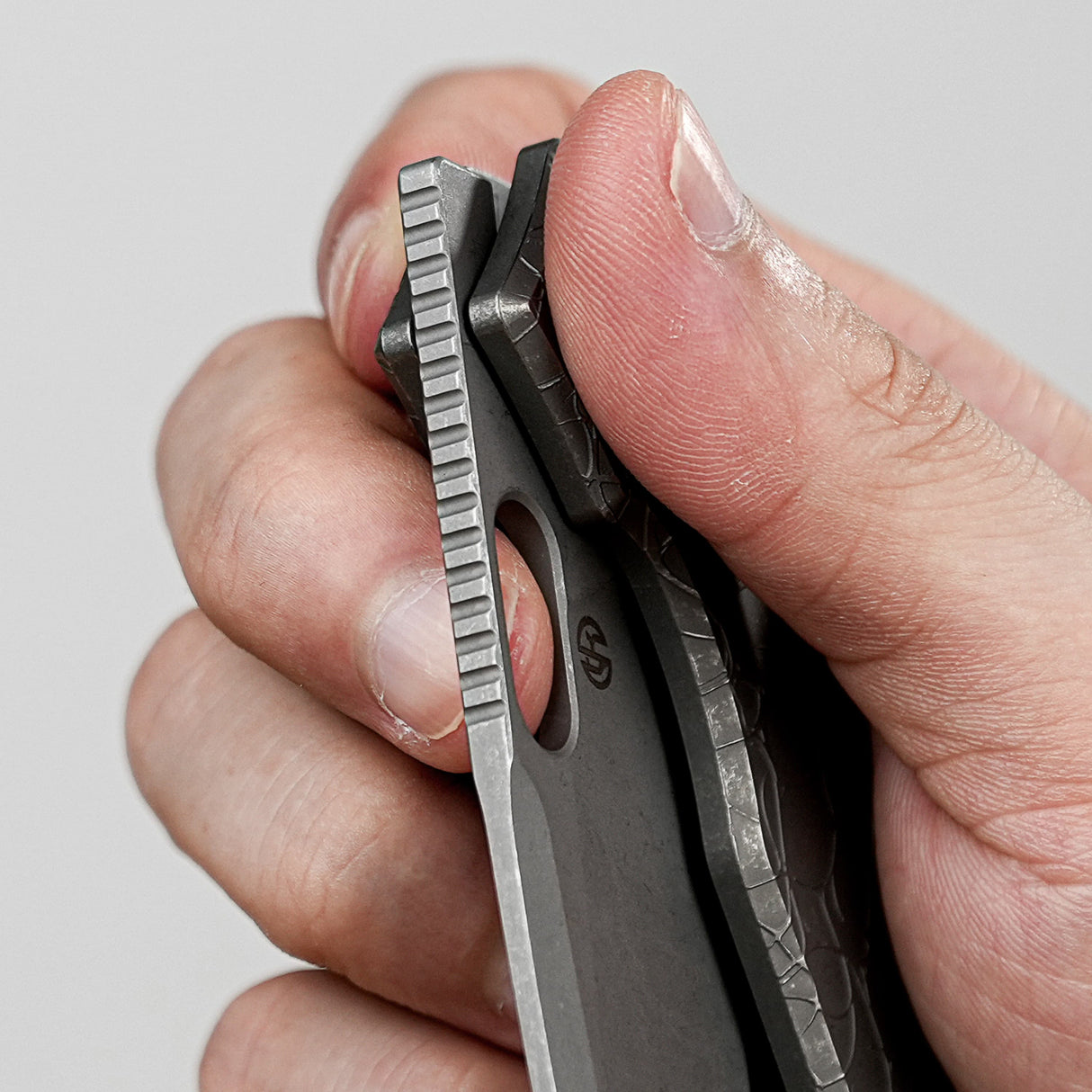 Psyop | Acid Etched Dim Gray Titanium + Elmax - A2222