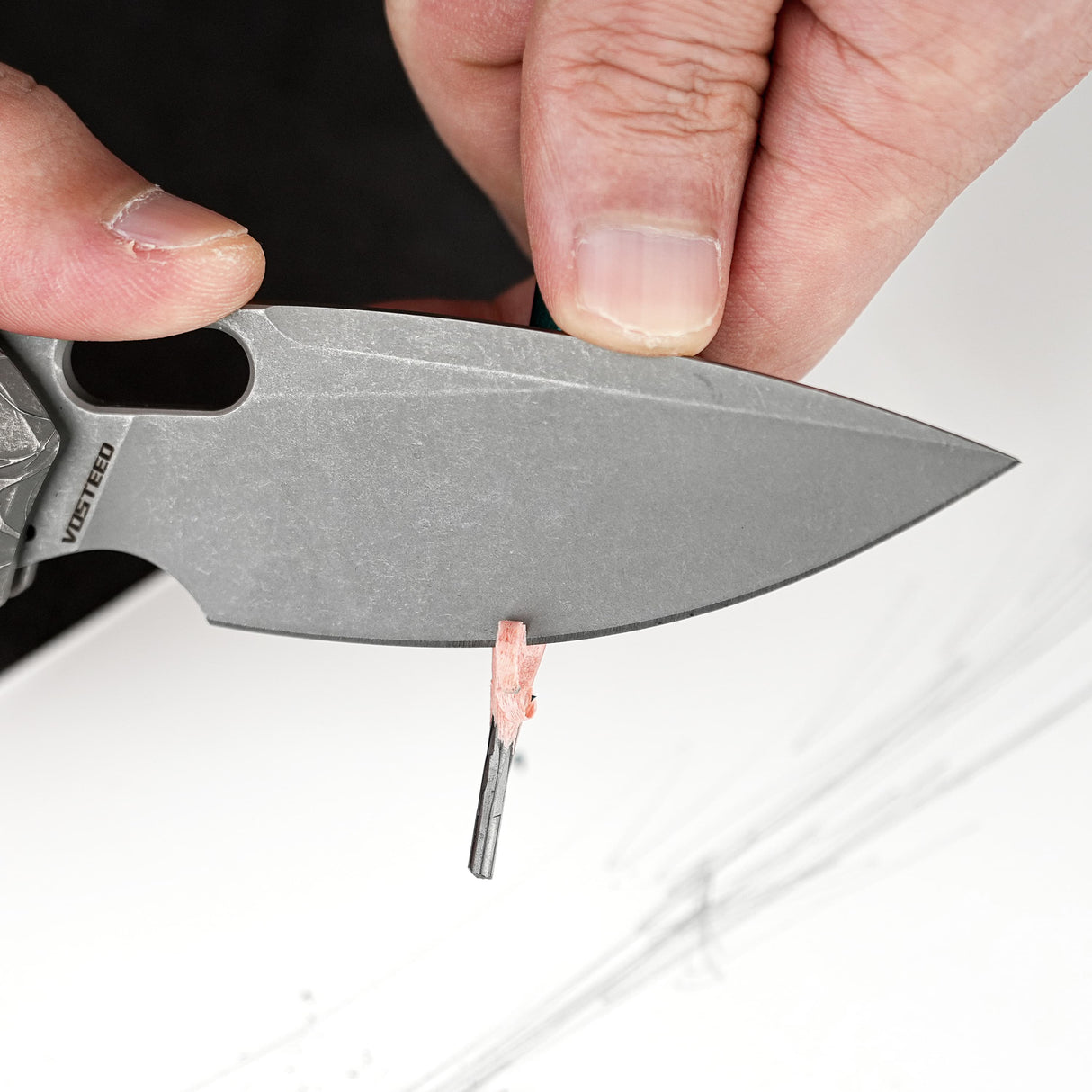 Psyop | Acid Etched Dim Gray Titanium + Elmax - A2222