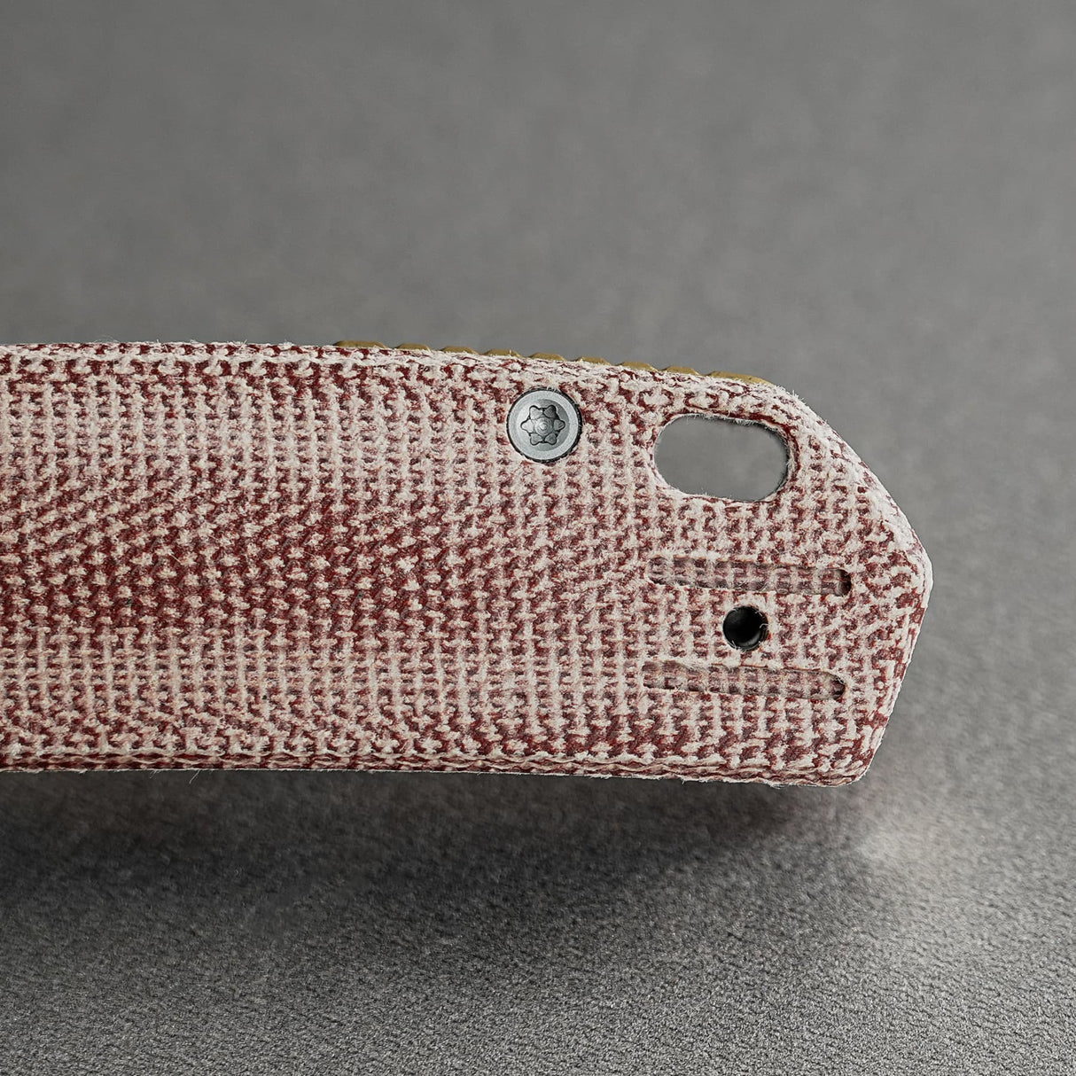 Psyop 299 | Red Micarta + Stonewashed S35VN - A2217