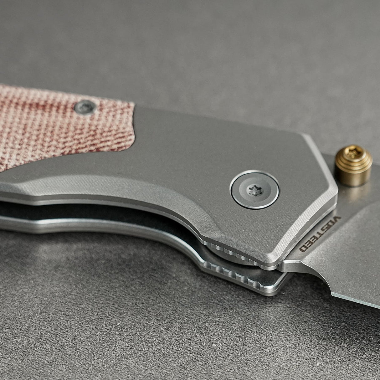 Psyop 299 | Red Micarta + Stonewashed S35VN - A2217