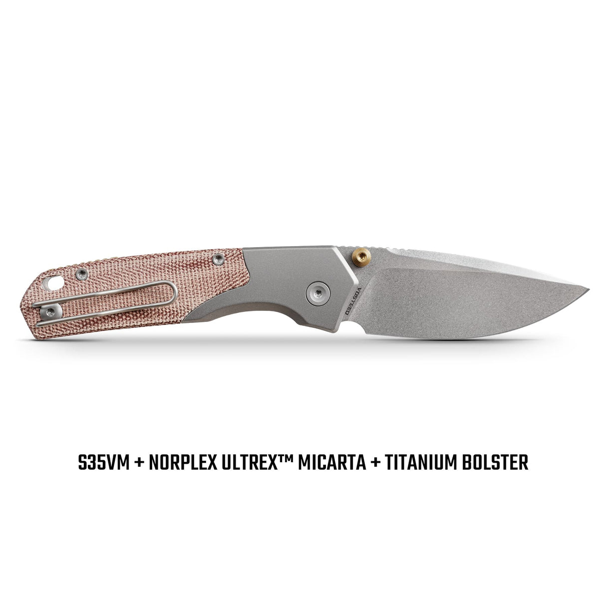 Psyop 299 | Red Micarta + Stonewashed S35VN - A2217