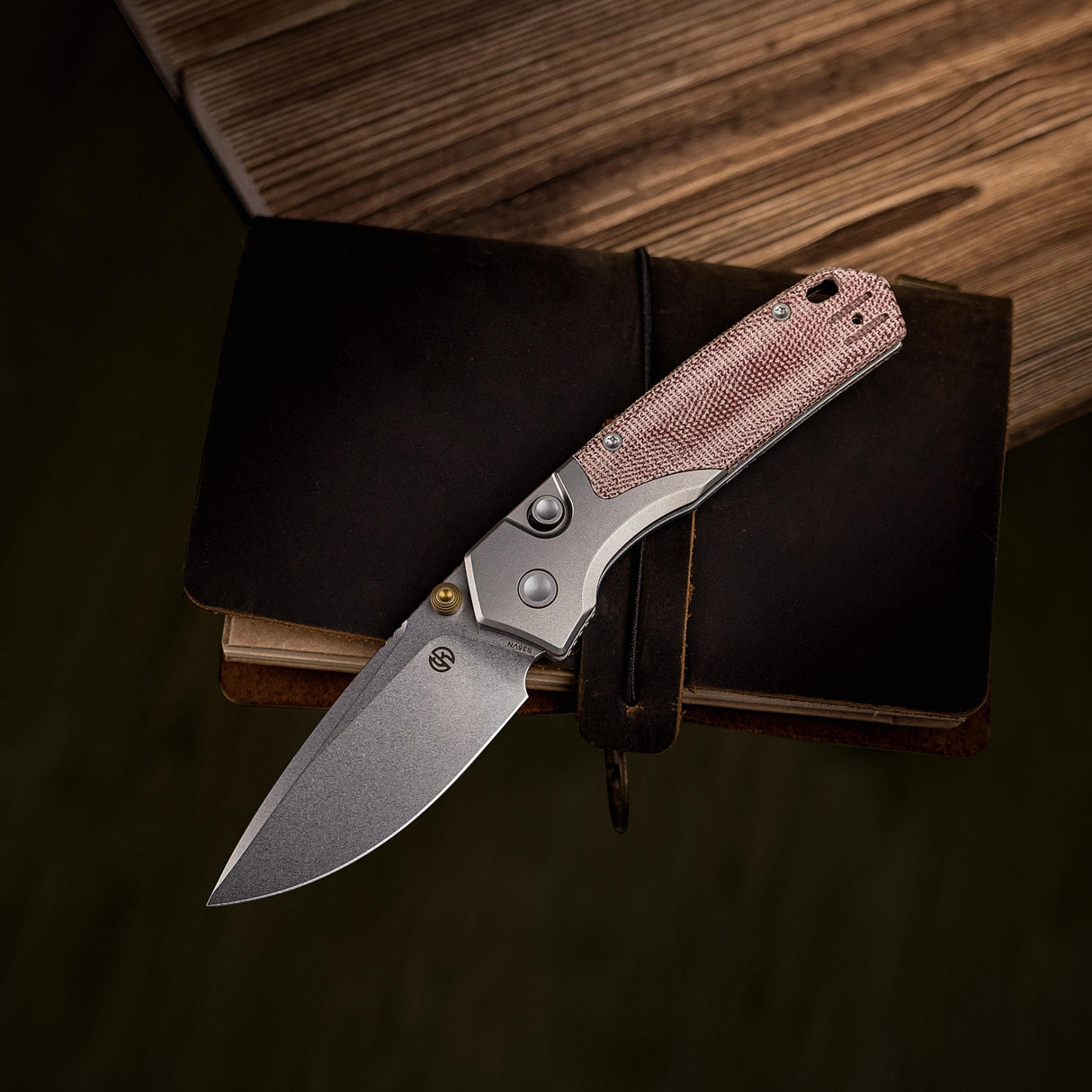 Psyop 299 | Red Micarta + Stonewashed S35VN - A2217