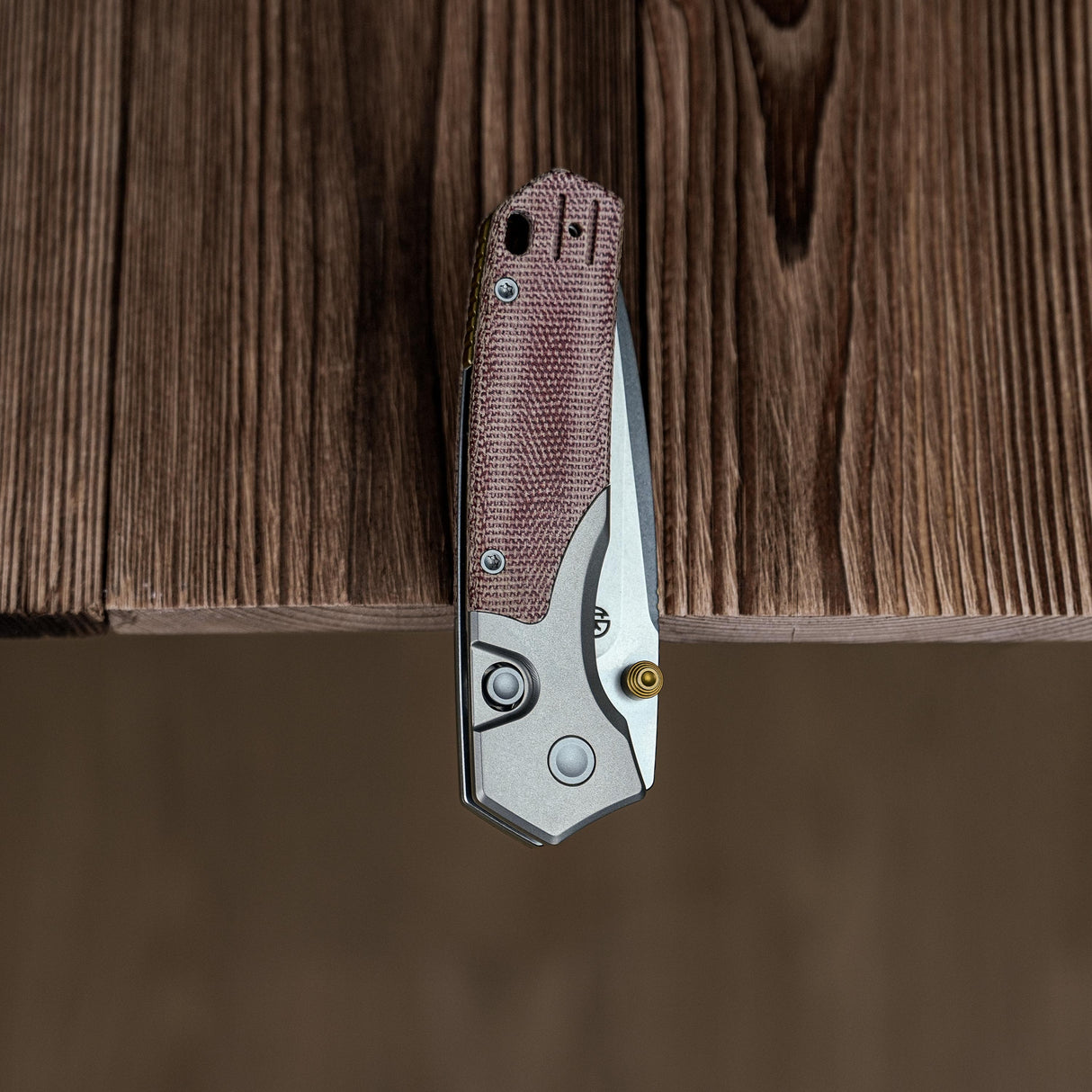 Psyop 299 | Red Micarta + Stonewashed S35VN - A2217
