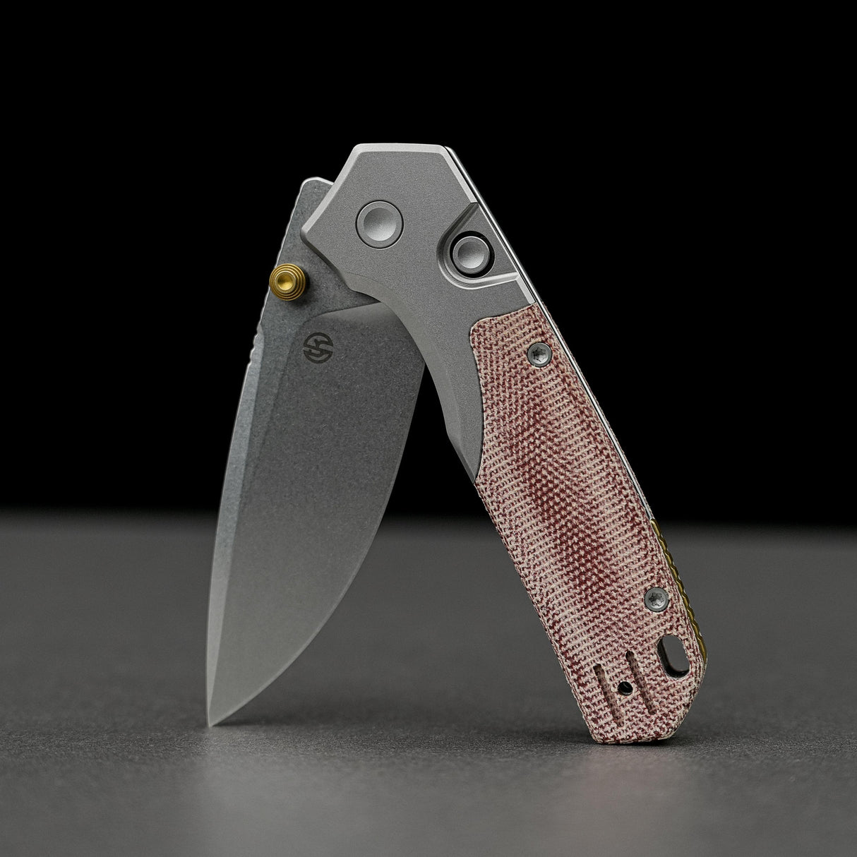 Psyop 299 | Red Micarta + Stonewashed S35VN - A2217