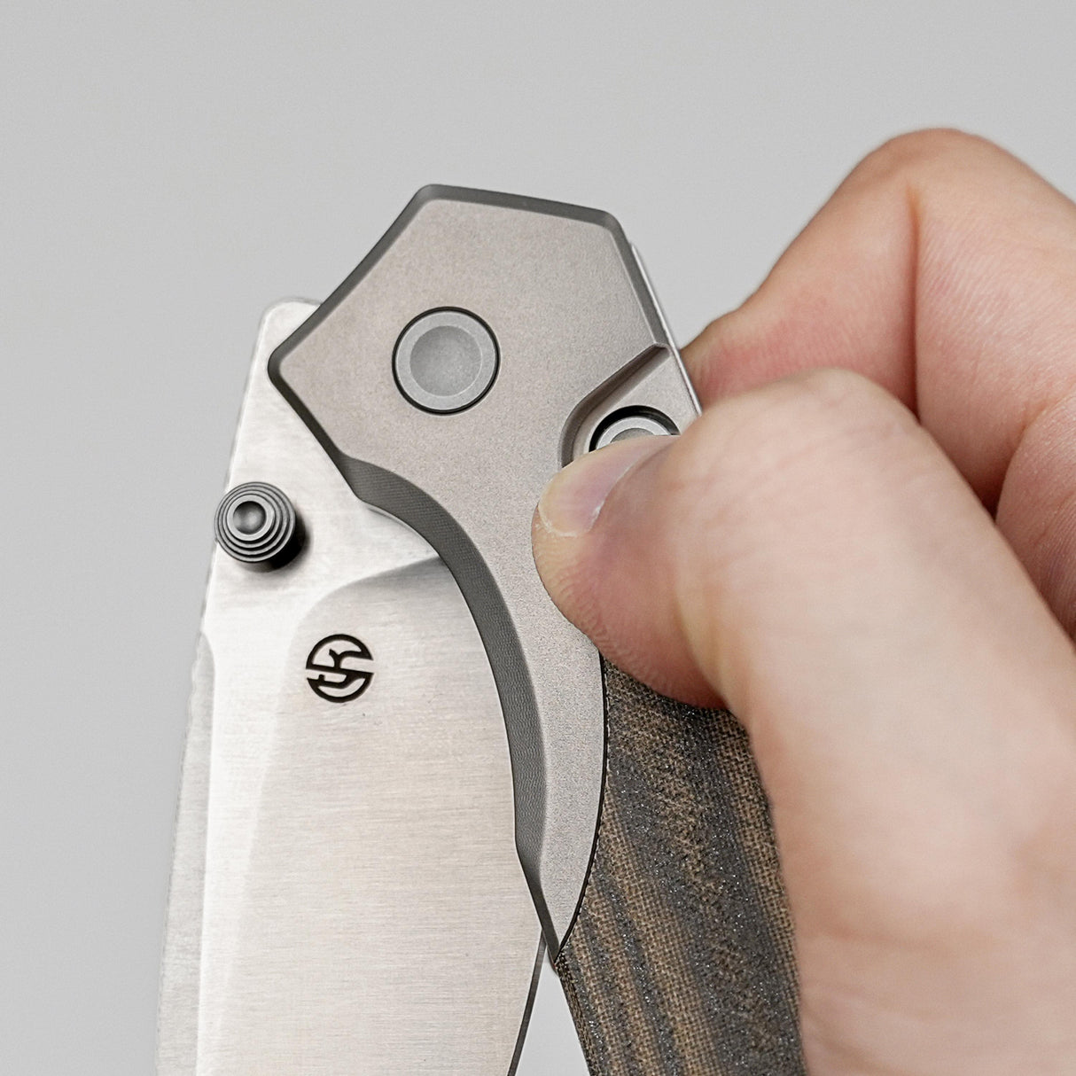 Psyop 299 | Green Micarta + Satin S35VN - A2218