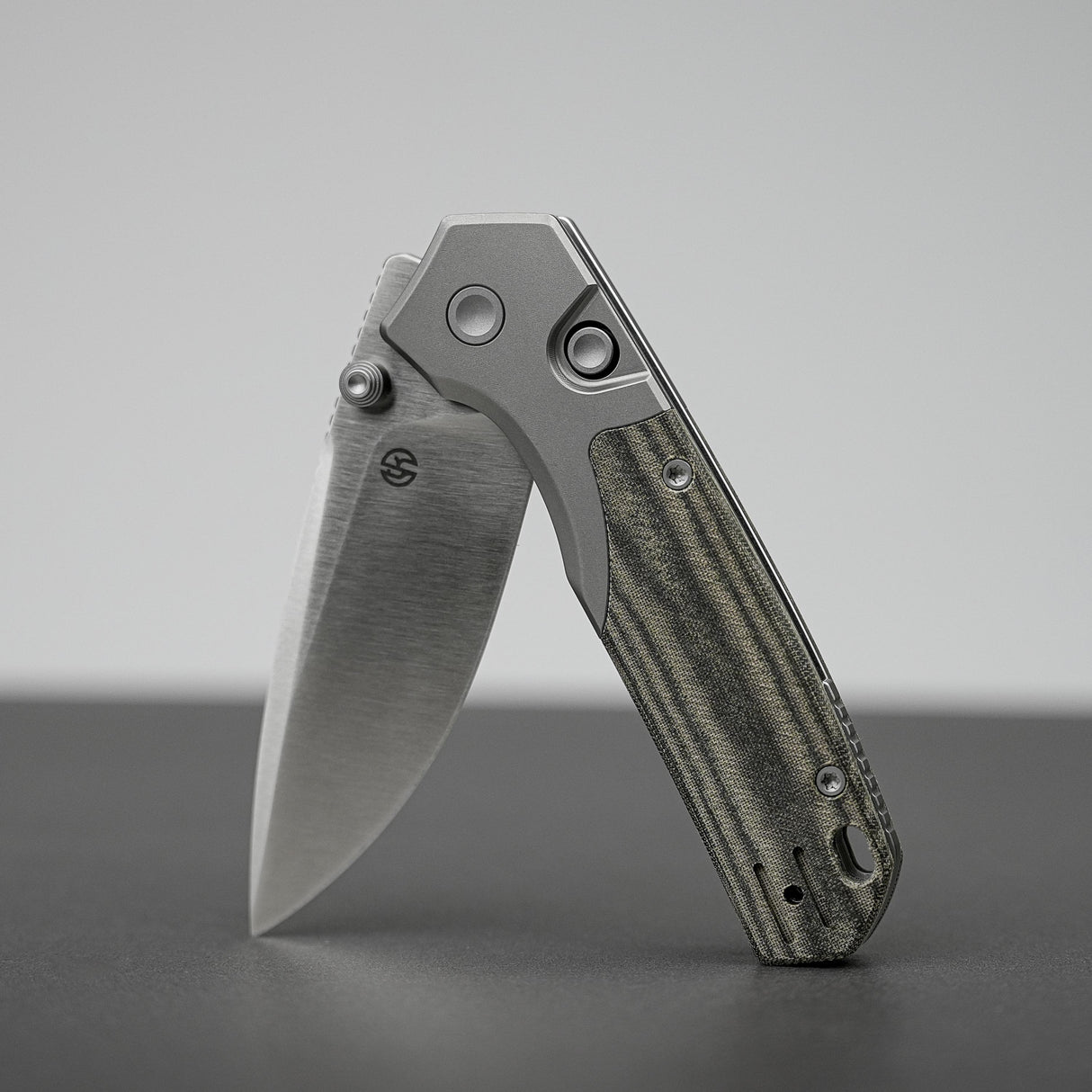 Psyop 299 | Green Micarta + Satin S35VN - A2218